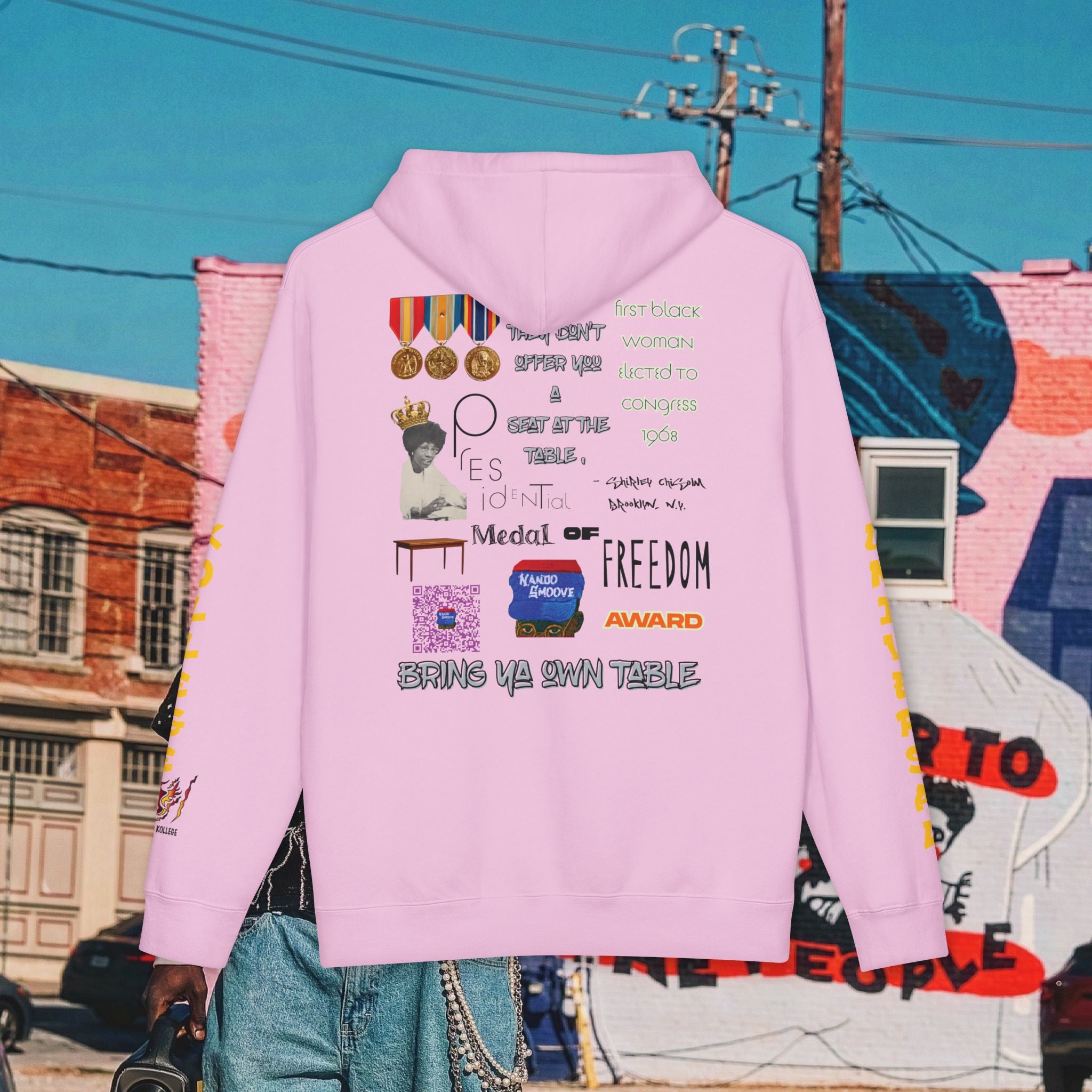 Shirley Chisholm Unisex Heavyweight Hooded Sweatshirt