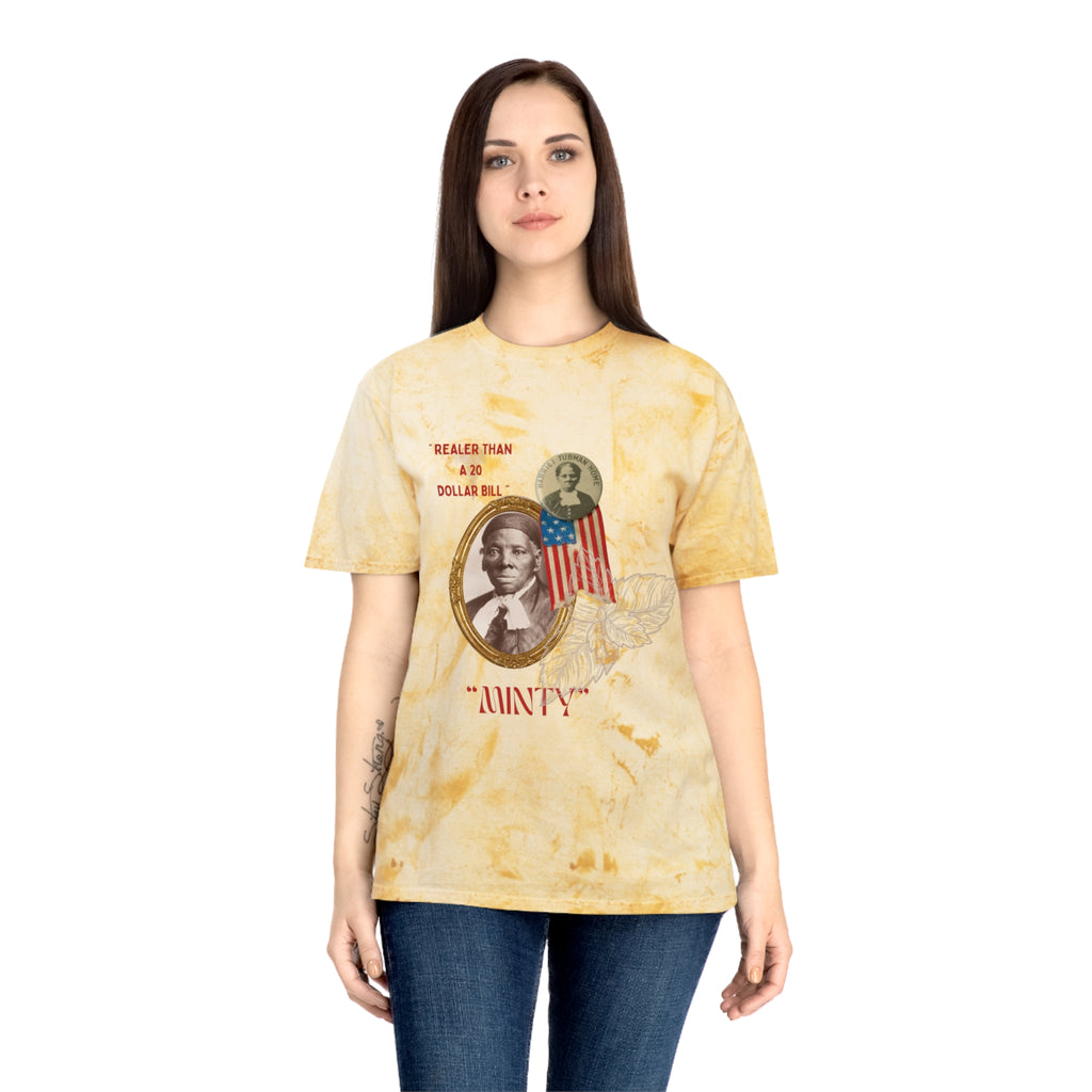 Harriet “Realer than $20 Bill” Tubman Unisex Color Blast T-Shirt