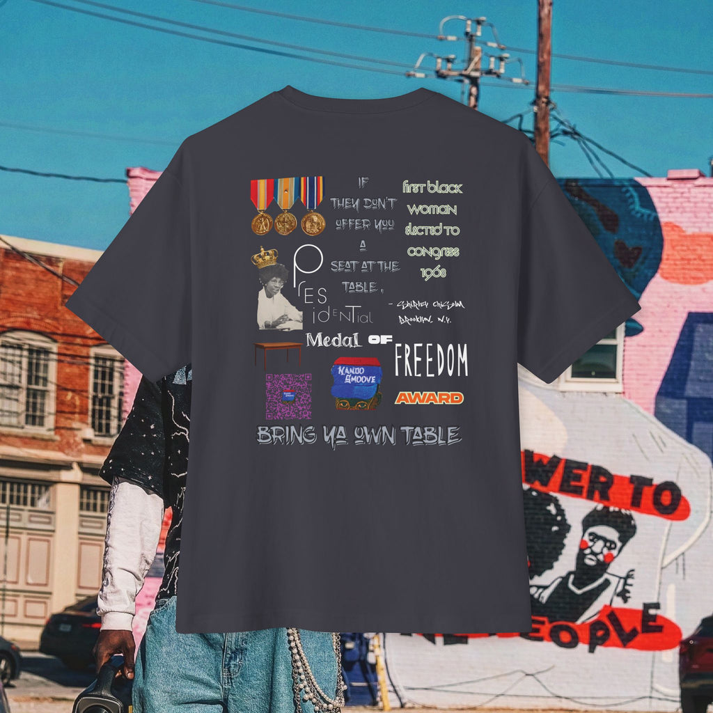 Shirley Chisholm Unisex Oversized Boxy Tee