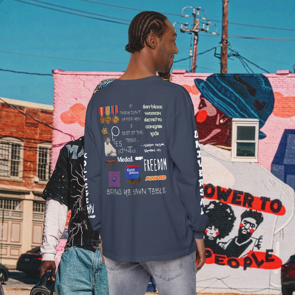 Shirley Chisholm Unisex Garment-dyed Long Sleeve T-Shirt