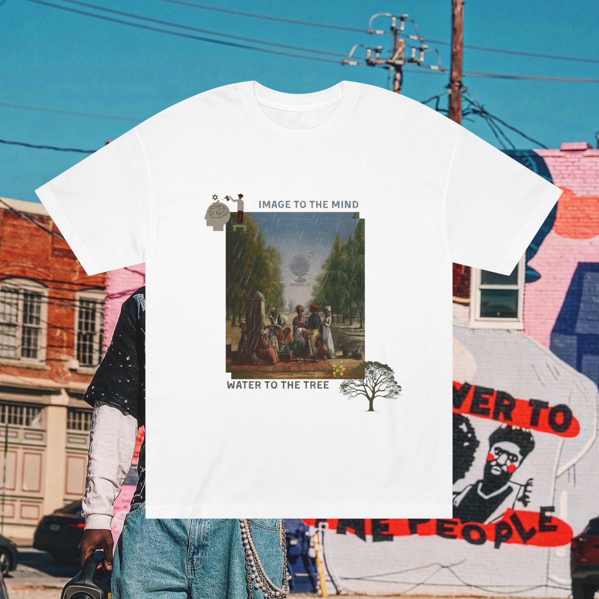 “Image to The Mind, Water to The Tree” Unisex Classic Tee