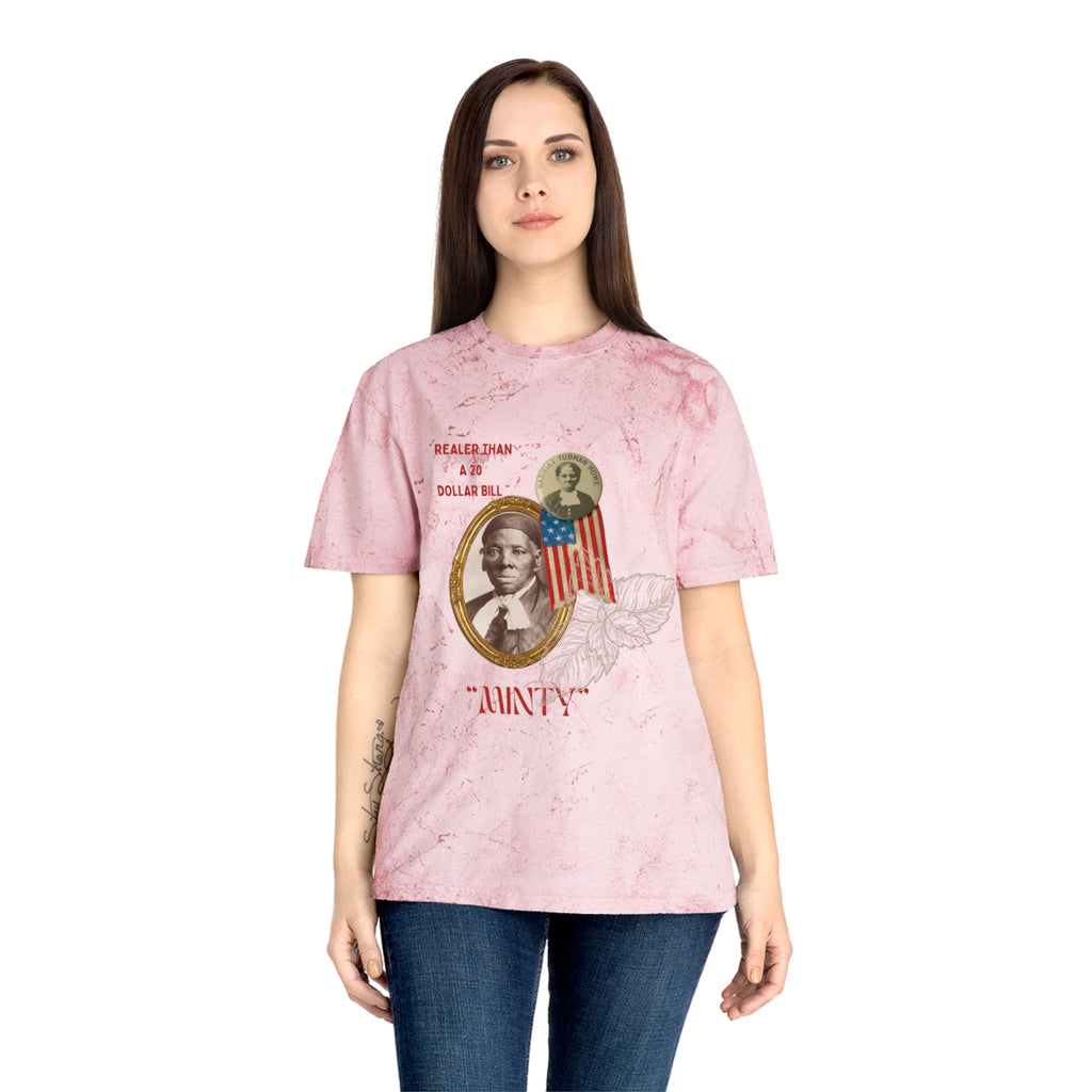 Harriet “Realer than $20 Bill” Tubman Unisex Color Blast T-Shirt