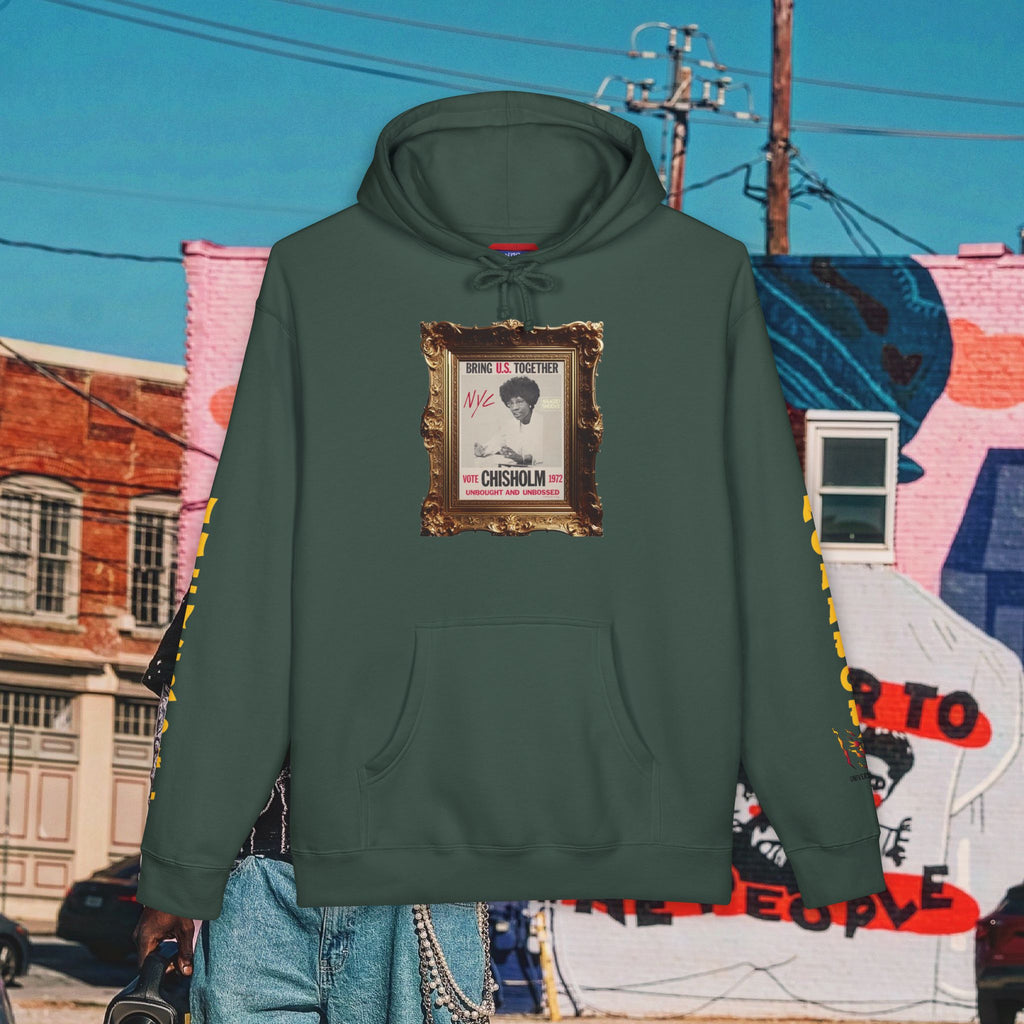 Shirley Chisholm Unisex Heavyweight Hooded Sweatshirt