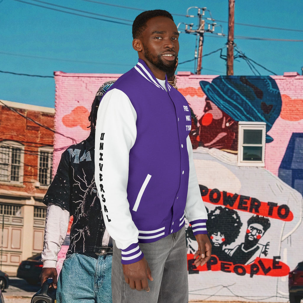 “FREE MIKE TYSON” Unisex Heavyweight Letterman Jacket