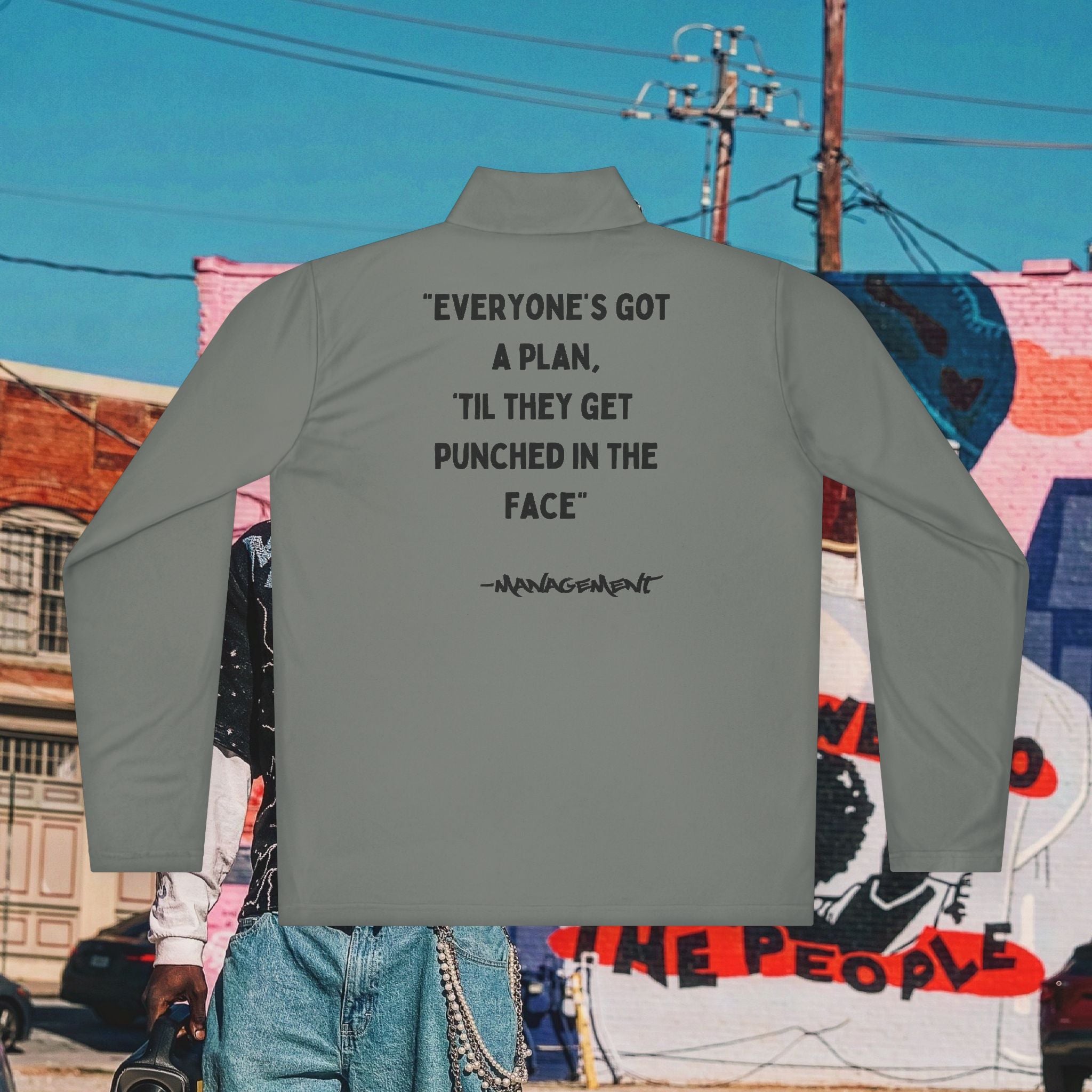 “FREE MIKE TYSON” Unisex Quarter-Zip Pullover