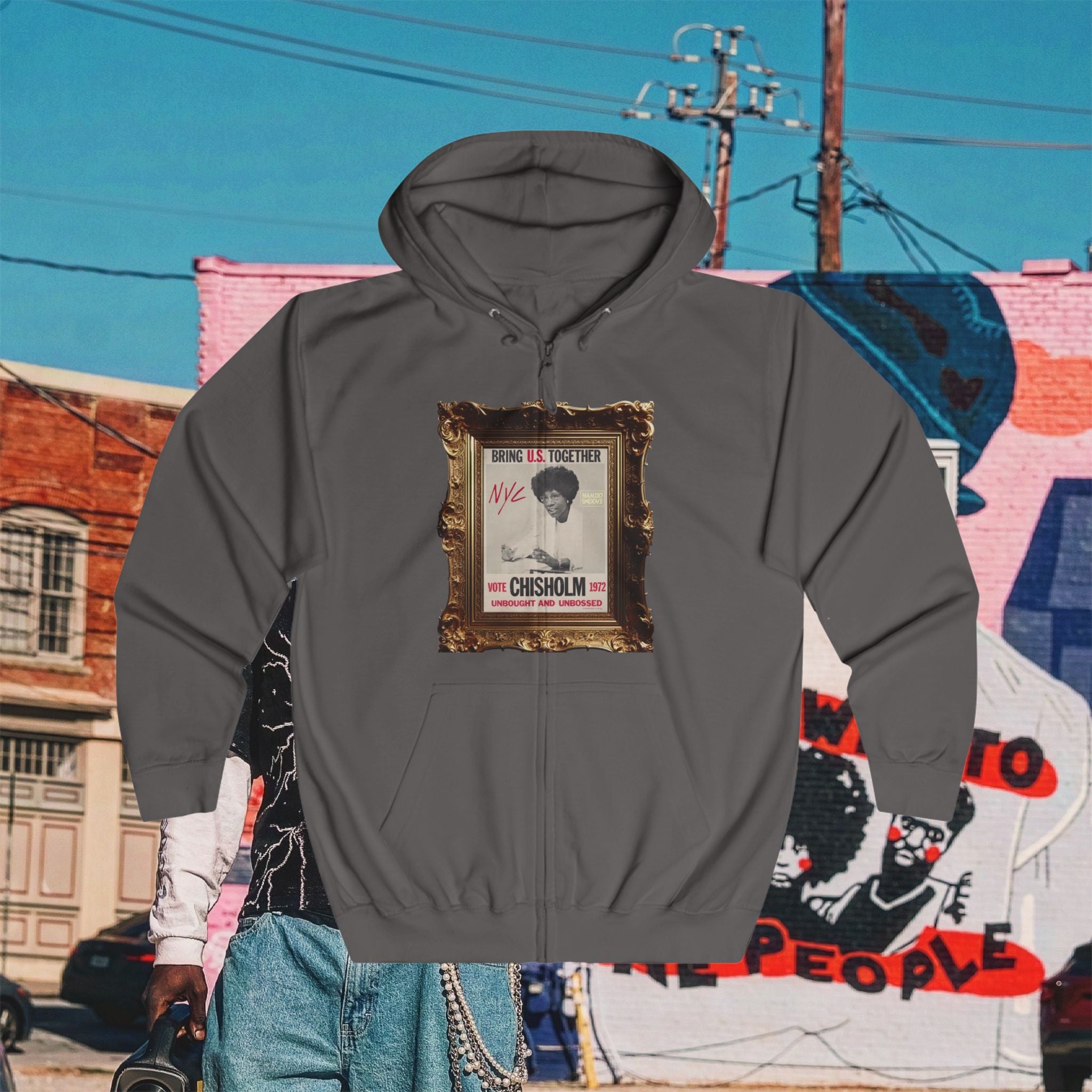 Shirley Chisholm Unisex Full Zip Hoodie