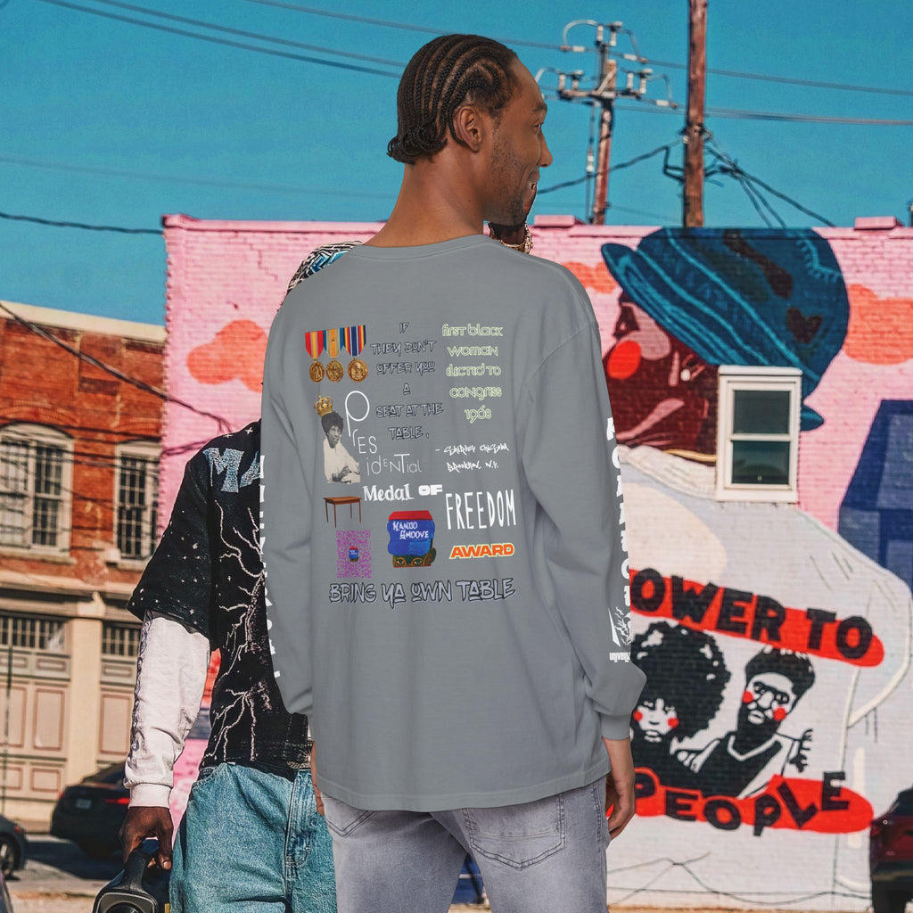 Shirley Chisholm Unisex Garment-dyed Long Sleeve T-Shirt