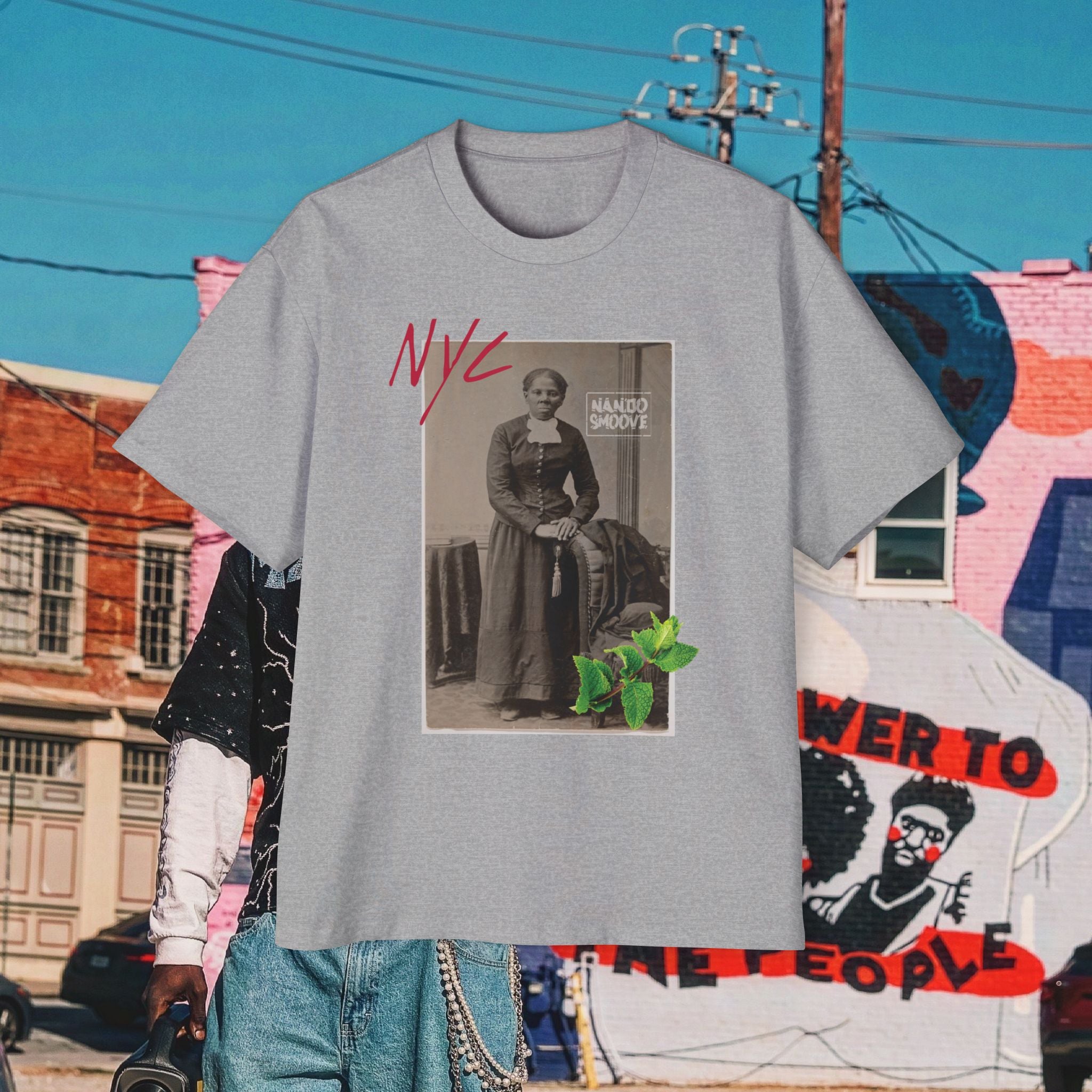 Harriet Tubman Men's Heavy Oversized “MinTee” Shirts