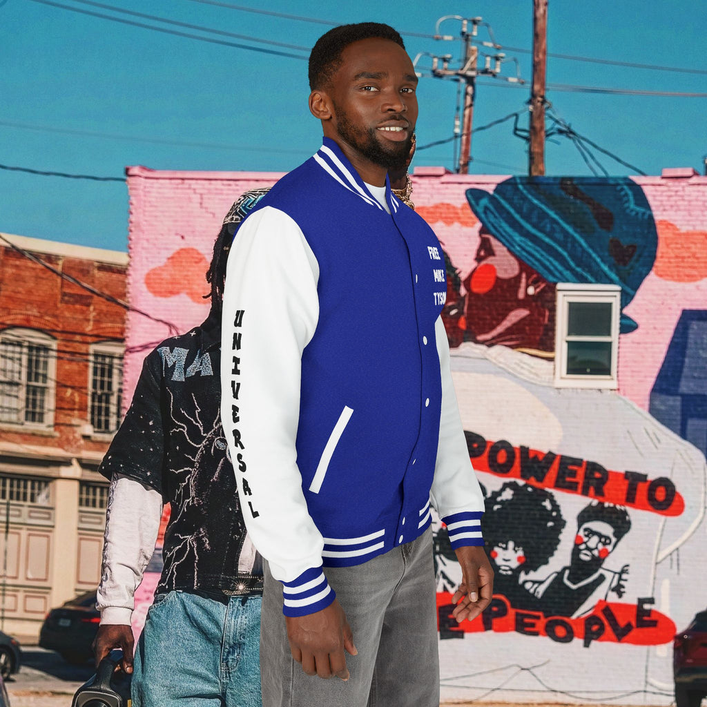 “FREE MIKE TYSON” Unisex Heavyweight Letterman Jacket