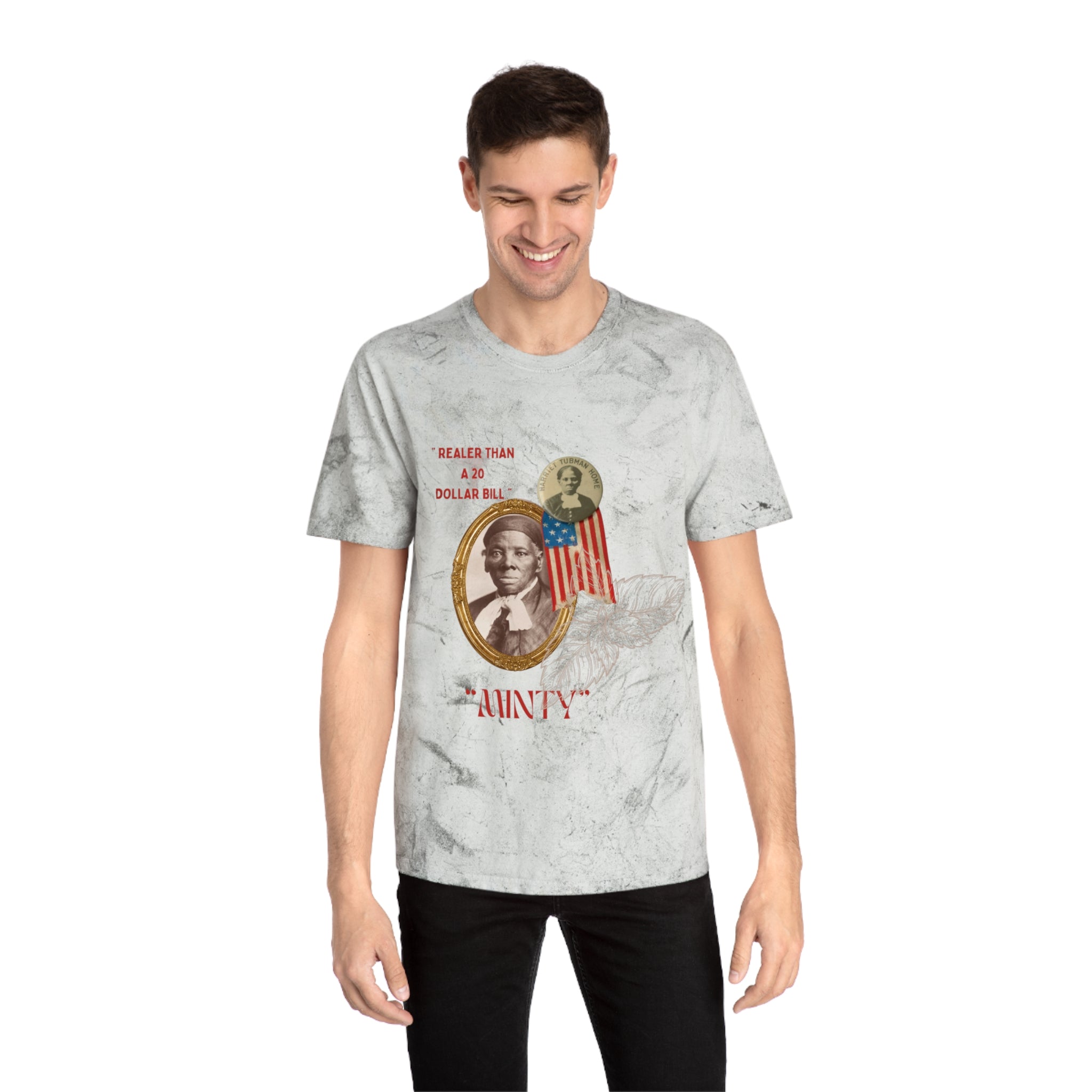 Harriet “Realer than $20 Bill” Tubman Unisex Color Blast T-Shirt