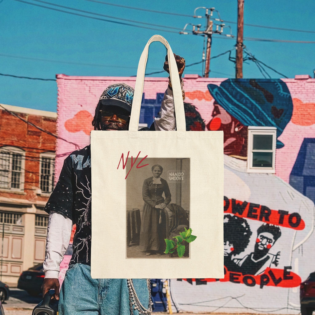 Harriet Tubman “MinTee” Cotton Canvas Tote Bag