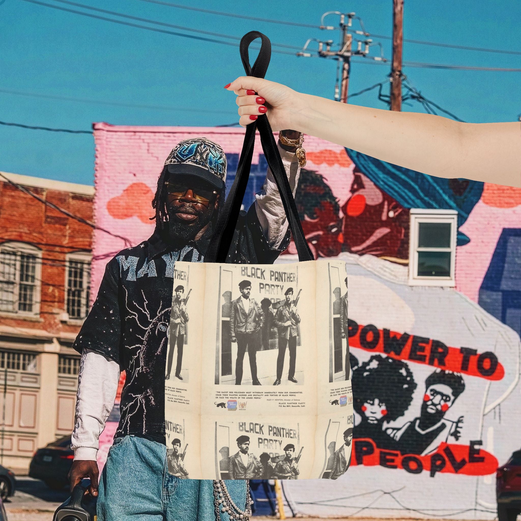 Black Panther Tote Bag (AOP)