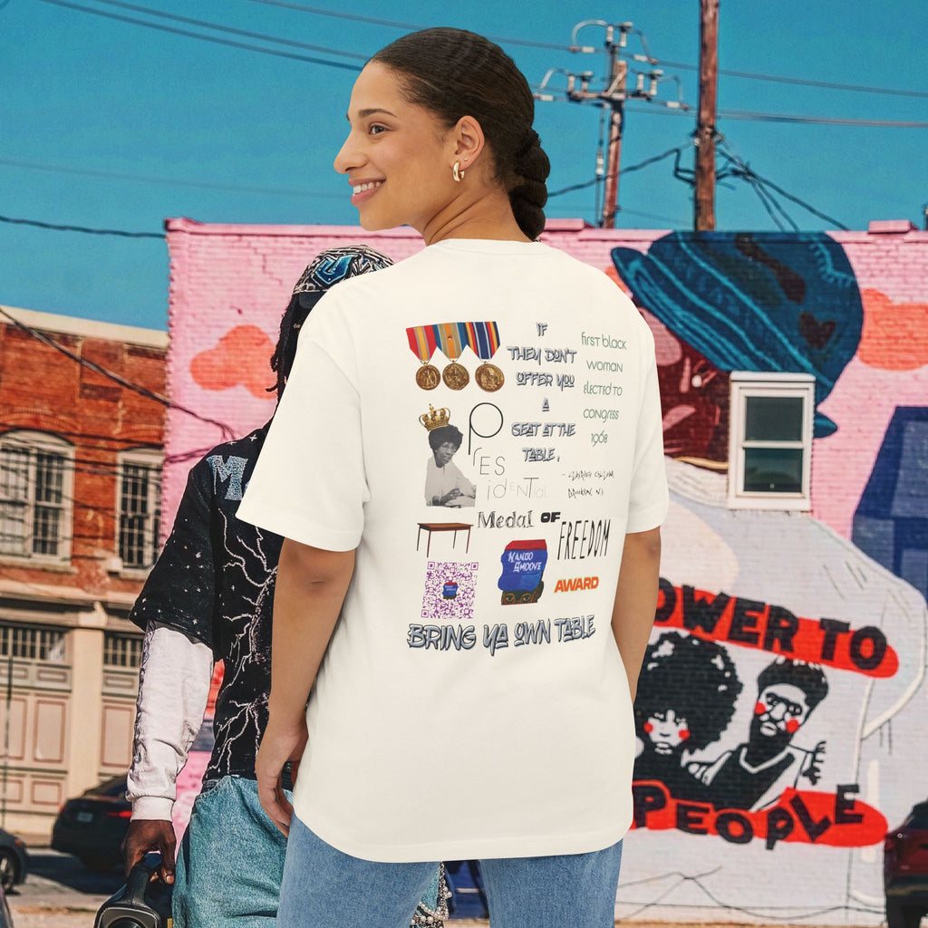 Shirley Chisholm Unisex Oversized Boxy Tee