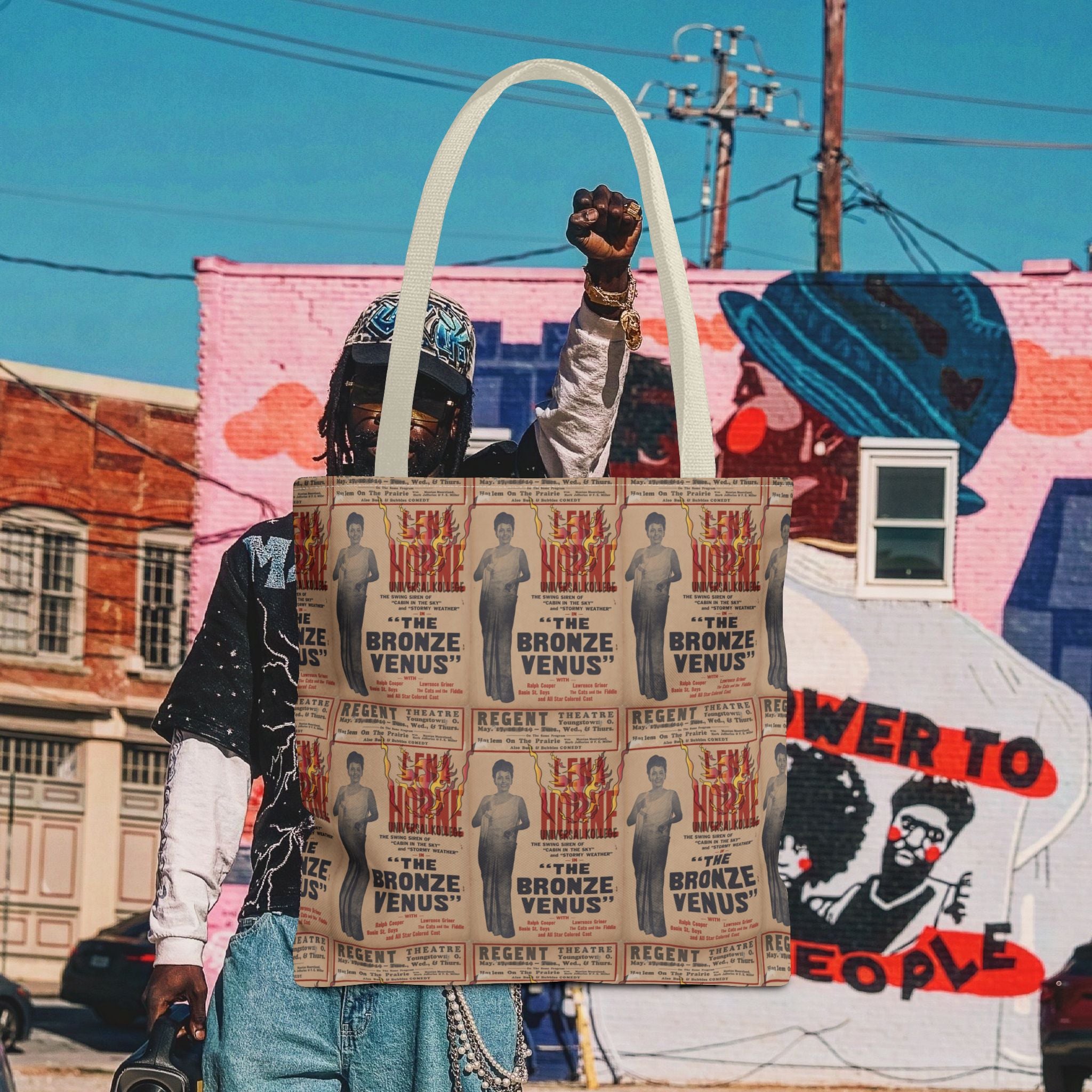 Lena Horne "The Bronze Venus" Tote Bag (Universal Kollege AOP)