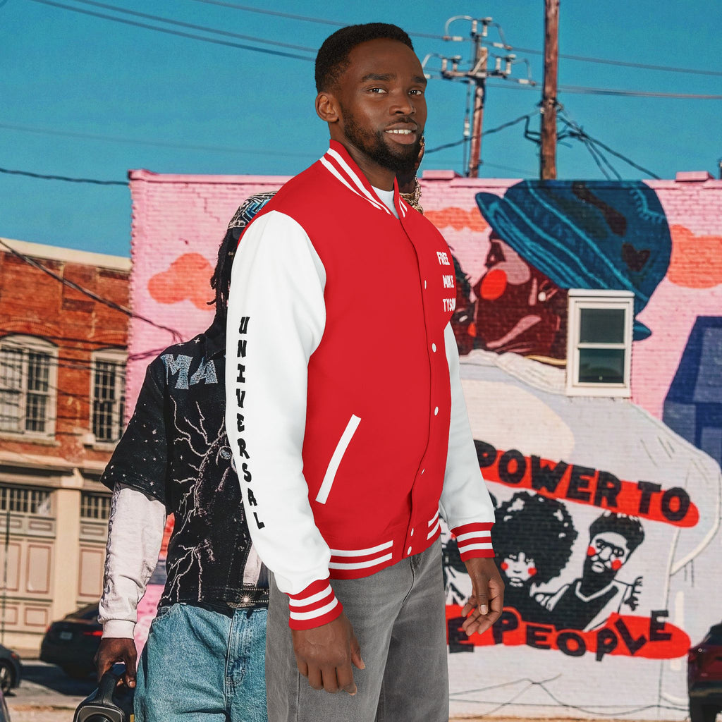 “FREE MIKE TYSON” Unisex Heavyweight Letterman Jacket