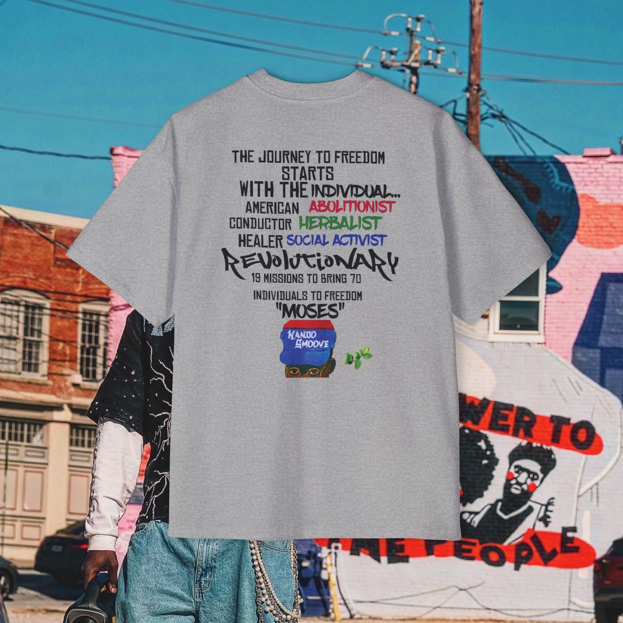 Harriet Tubman Men's Heavy Oversized “MinTee” Shirts
