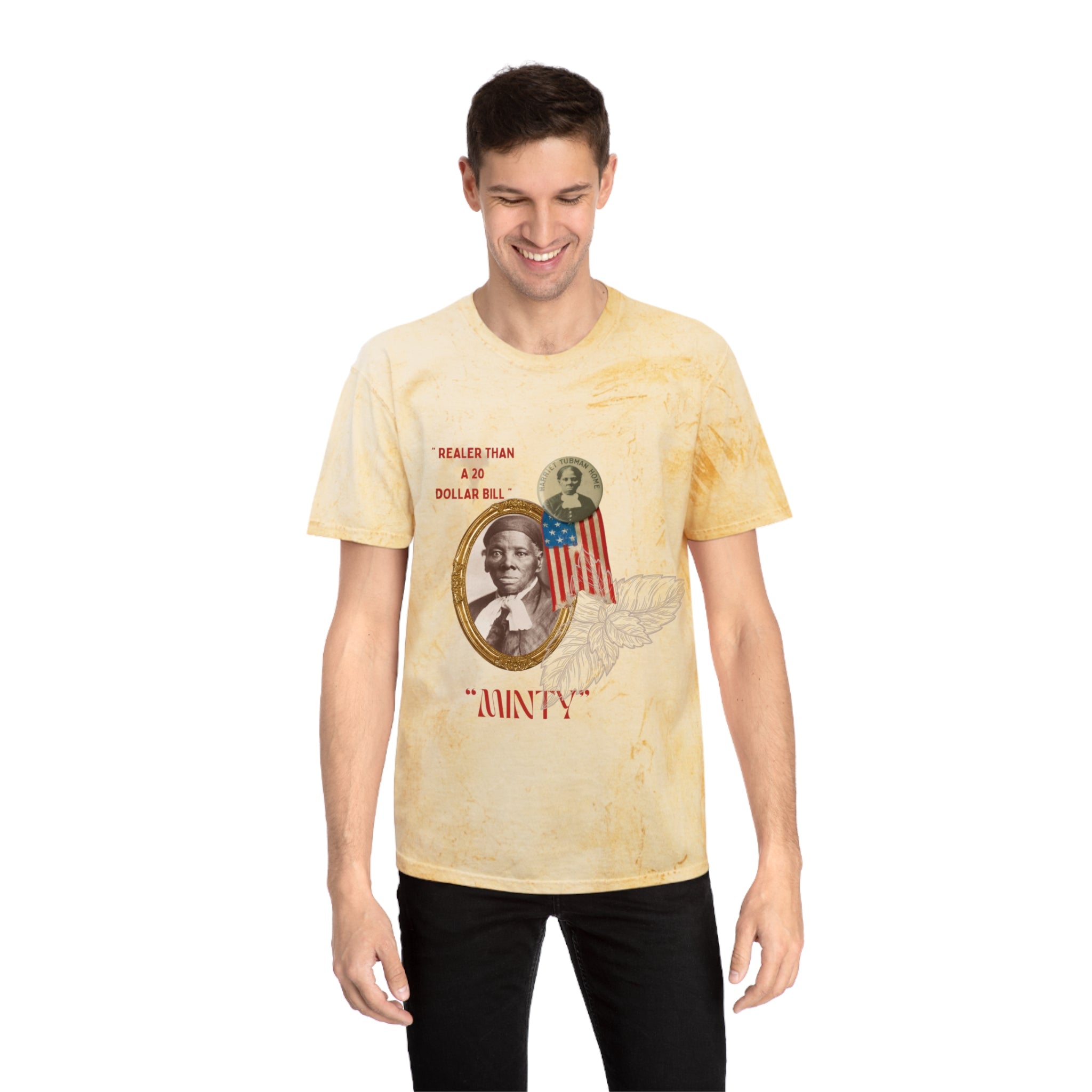 Harriet “Realer than $20 Bill” Tubman Unisex Color Blast T-Shirt