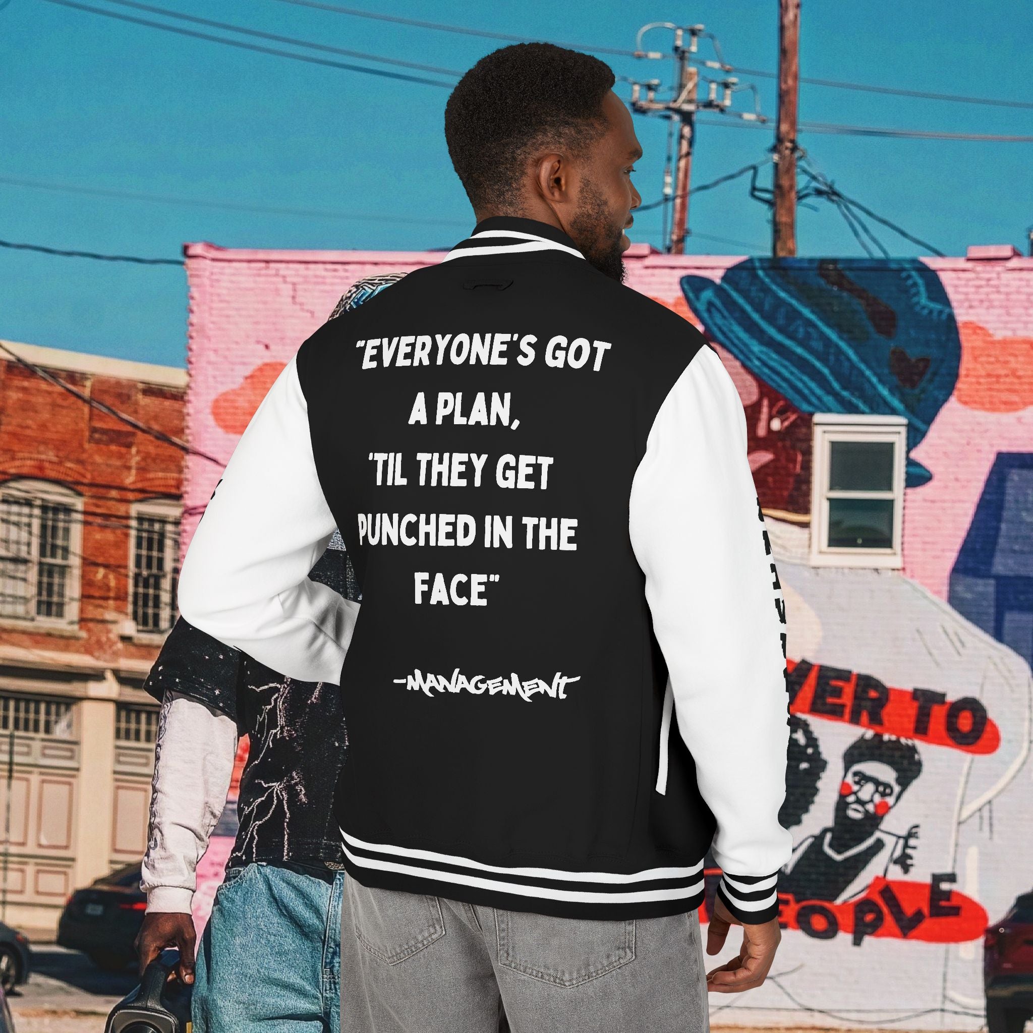 “FREE MIKE TYSON” Unisex Heavyweight Letterman Jacket