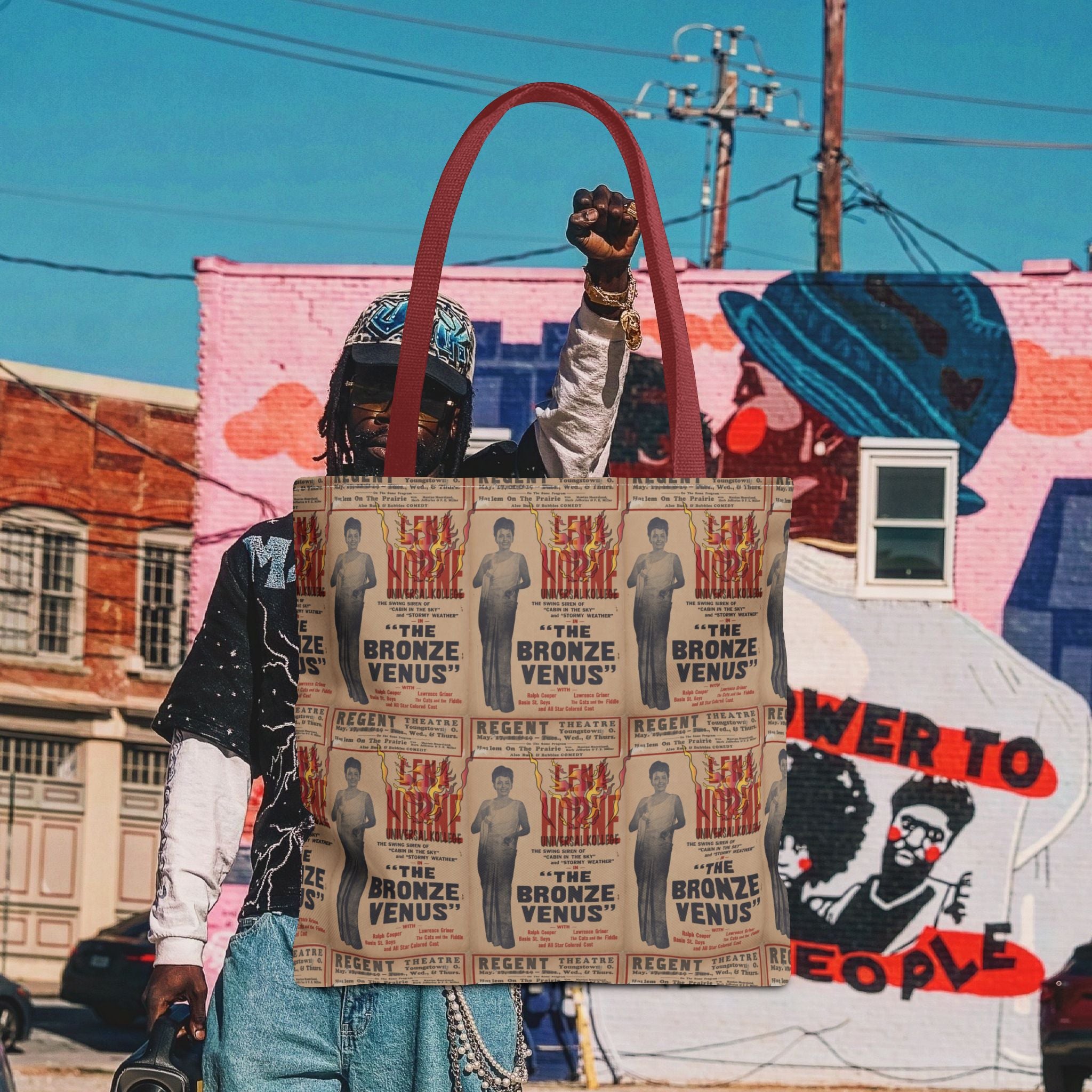 Lena Horne "The Bronze Venus" Tote Bag (Universal Kollege AOP)