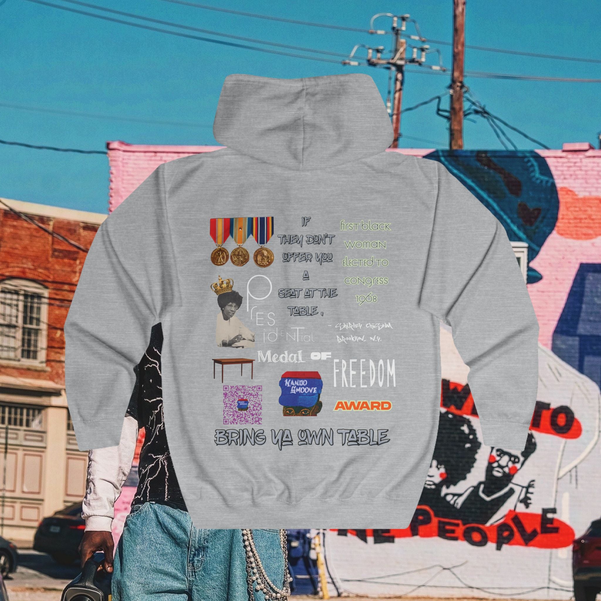 Shirley Chisholm Unisex Full Zip Hoodie