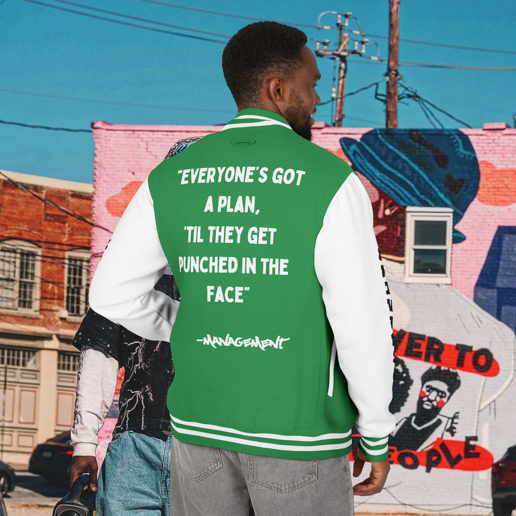 “FREE MIKE TYSON” Unisex Heavyweight Letterman Jacket