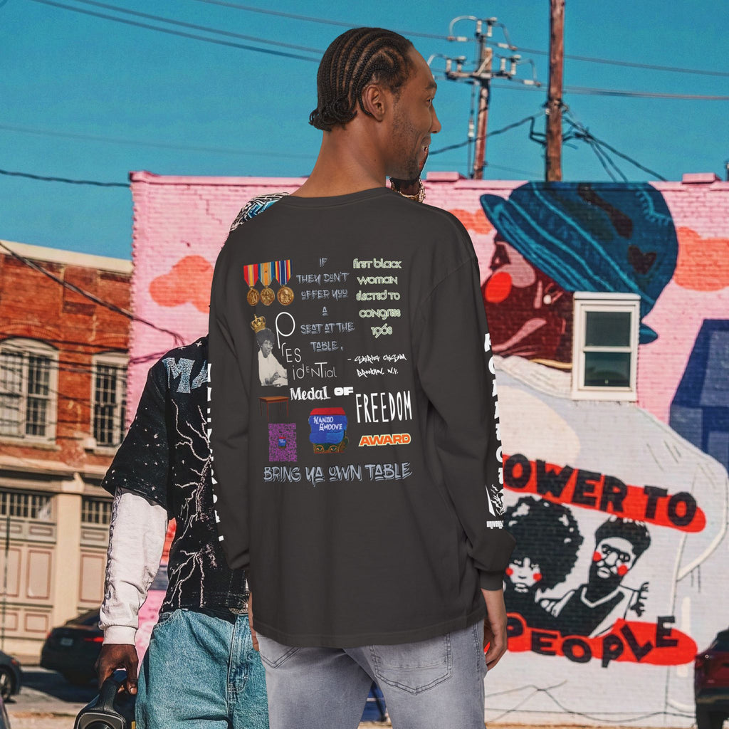 Shirley Chisholm Unisex Garment-dyed Long Sleeve T-Shirt