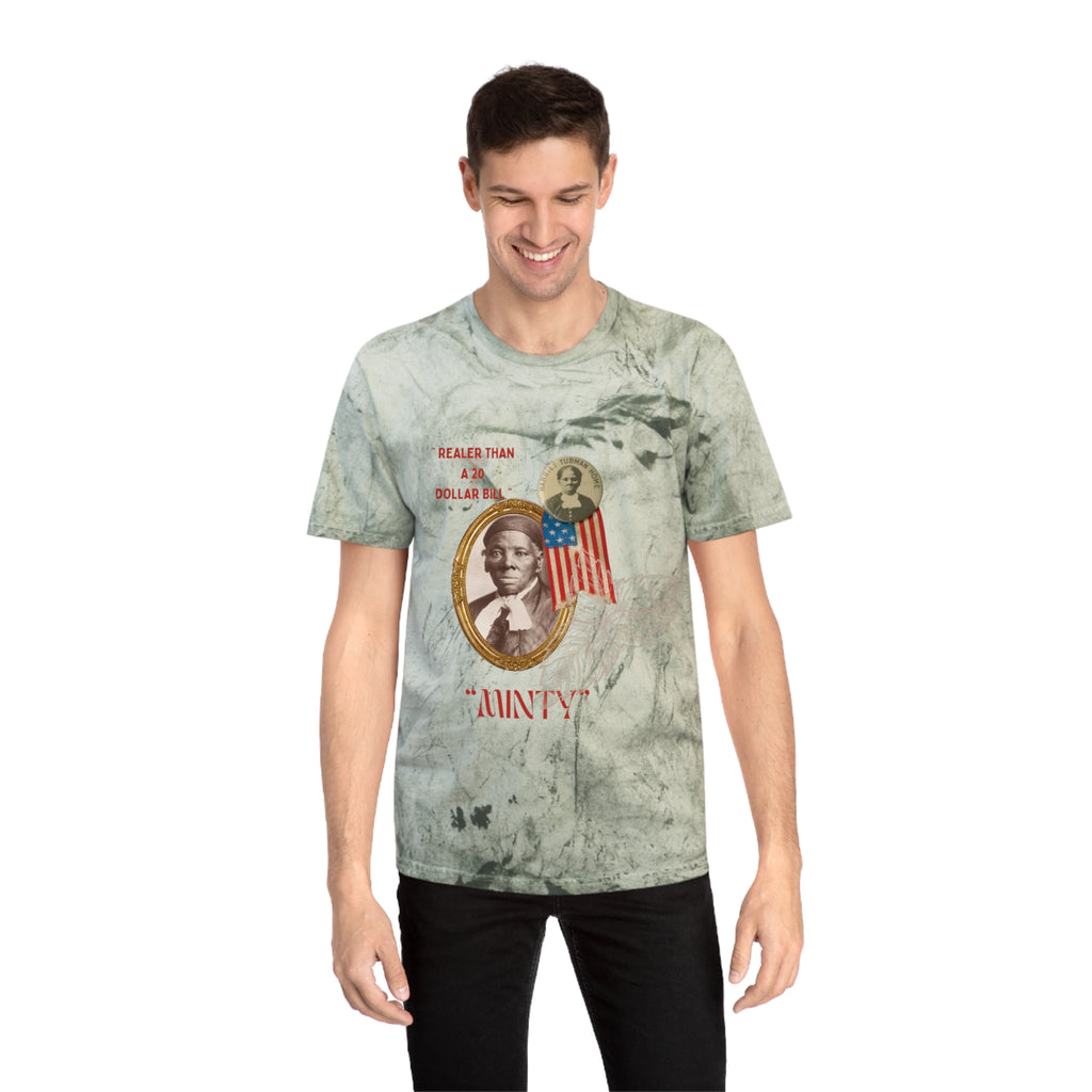 Harriet “Realer than $20 Bill” Tubman Unisex Color Blast T-Shirt