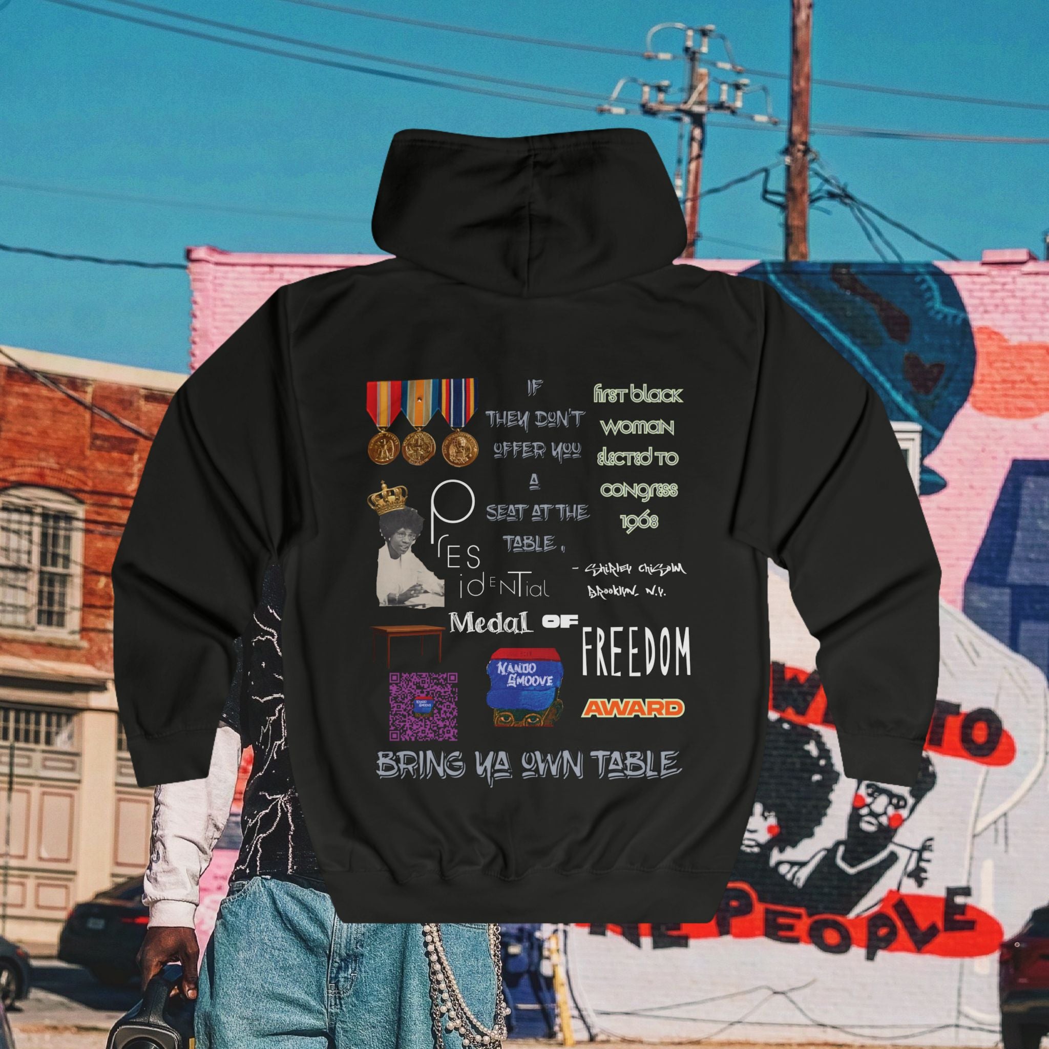 Shirley Chisholm Unisex Full Zip Hoodie