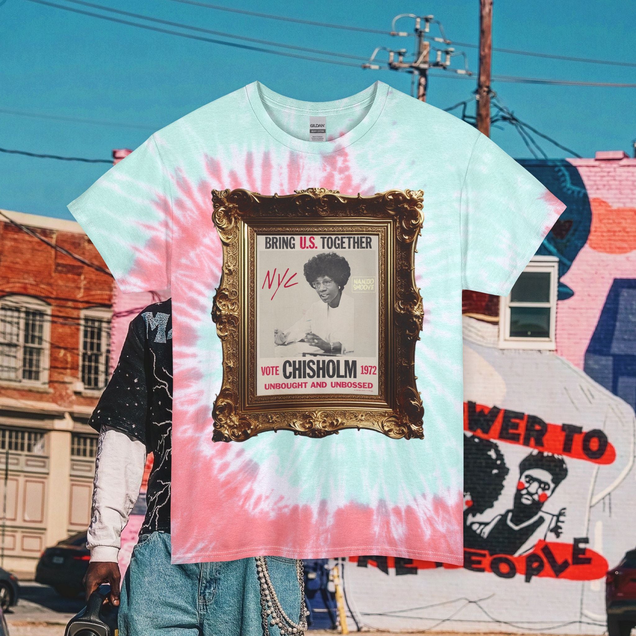 Unisex Tie Dye Shirley Chisholm  Tee