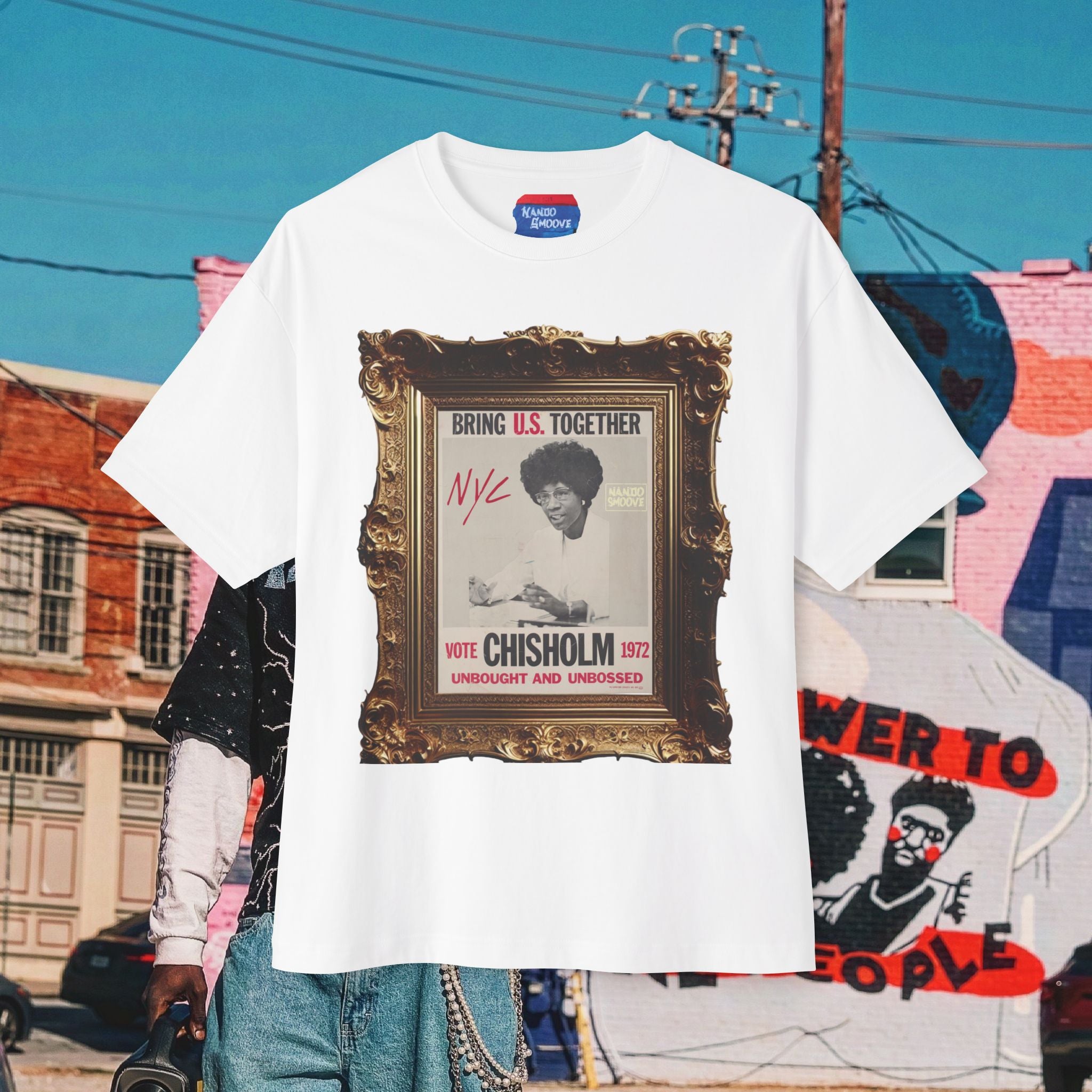 Shirley Chisholm Unisex Oversized Boxy Tee