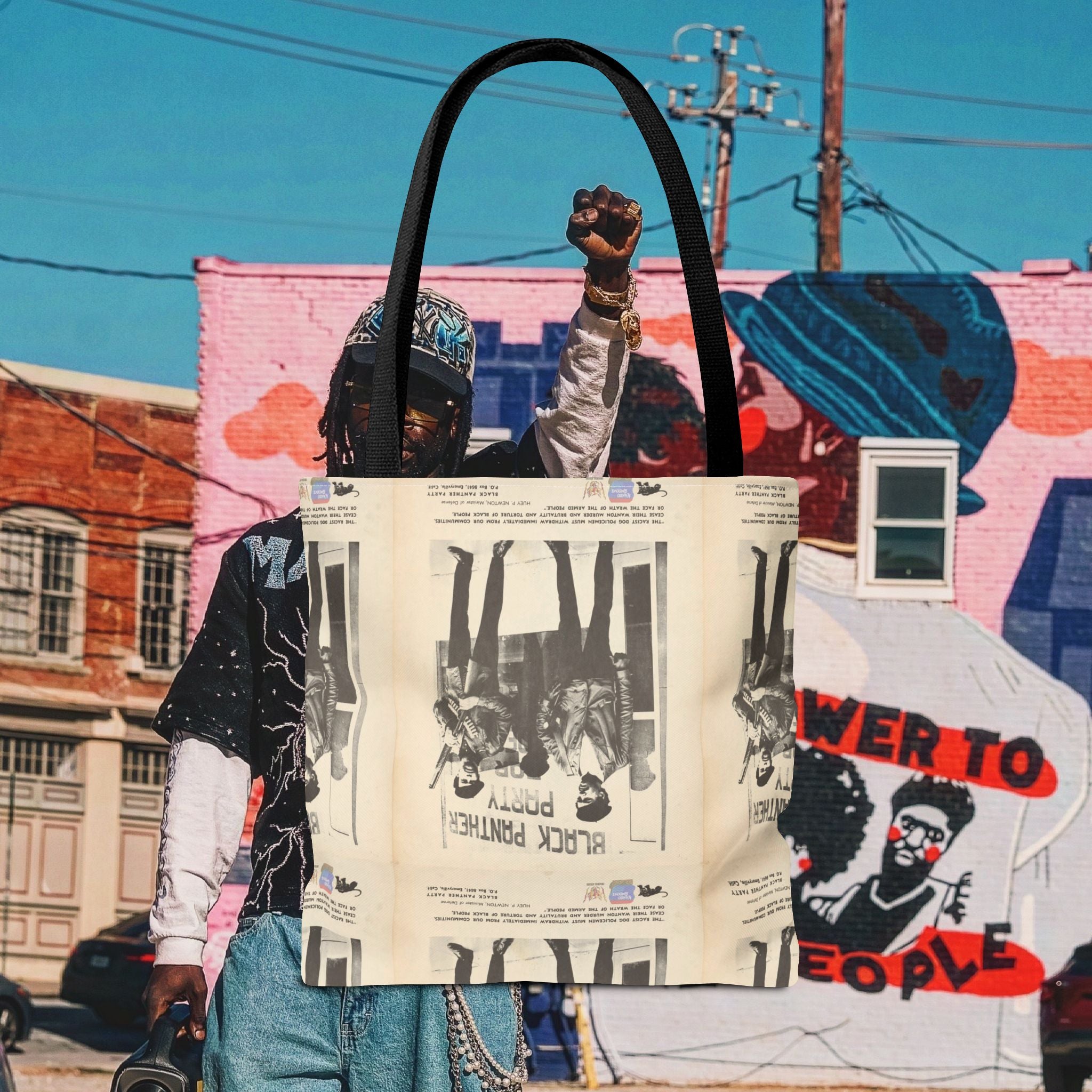 Black Panther Tote Bag (AOP)