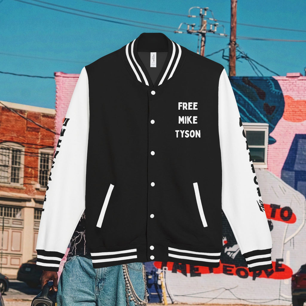“FREE MIKE TYSON” Unisex Heavyweight Letterman Jacket