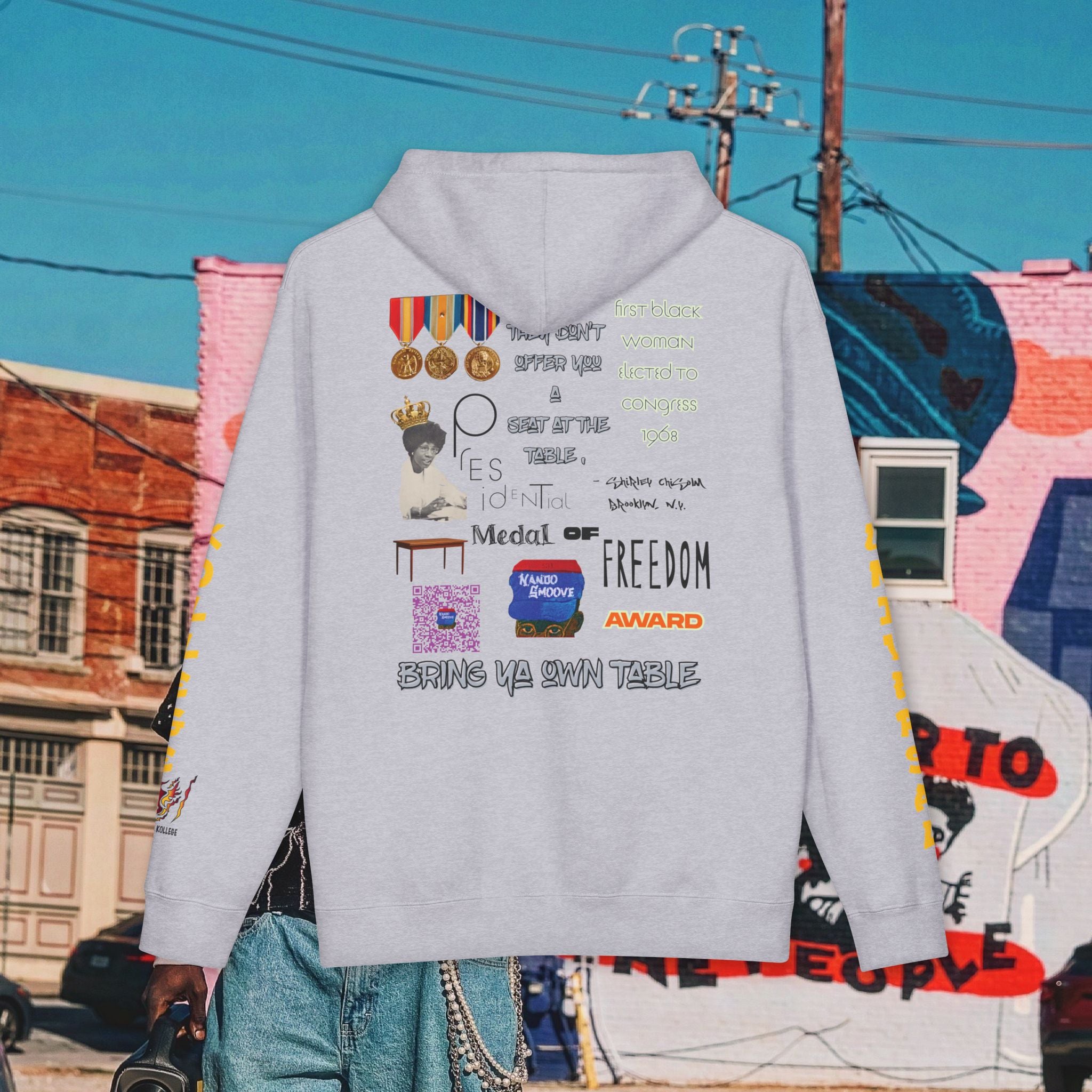Shirley Chisholm Unisex Heavyweight Hooded Sweatshirt
