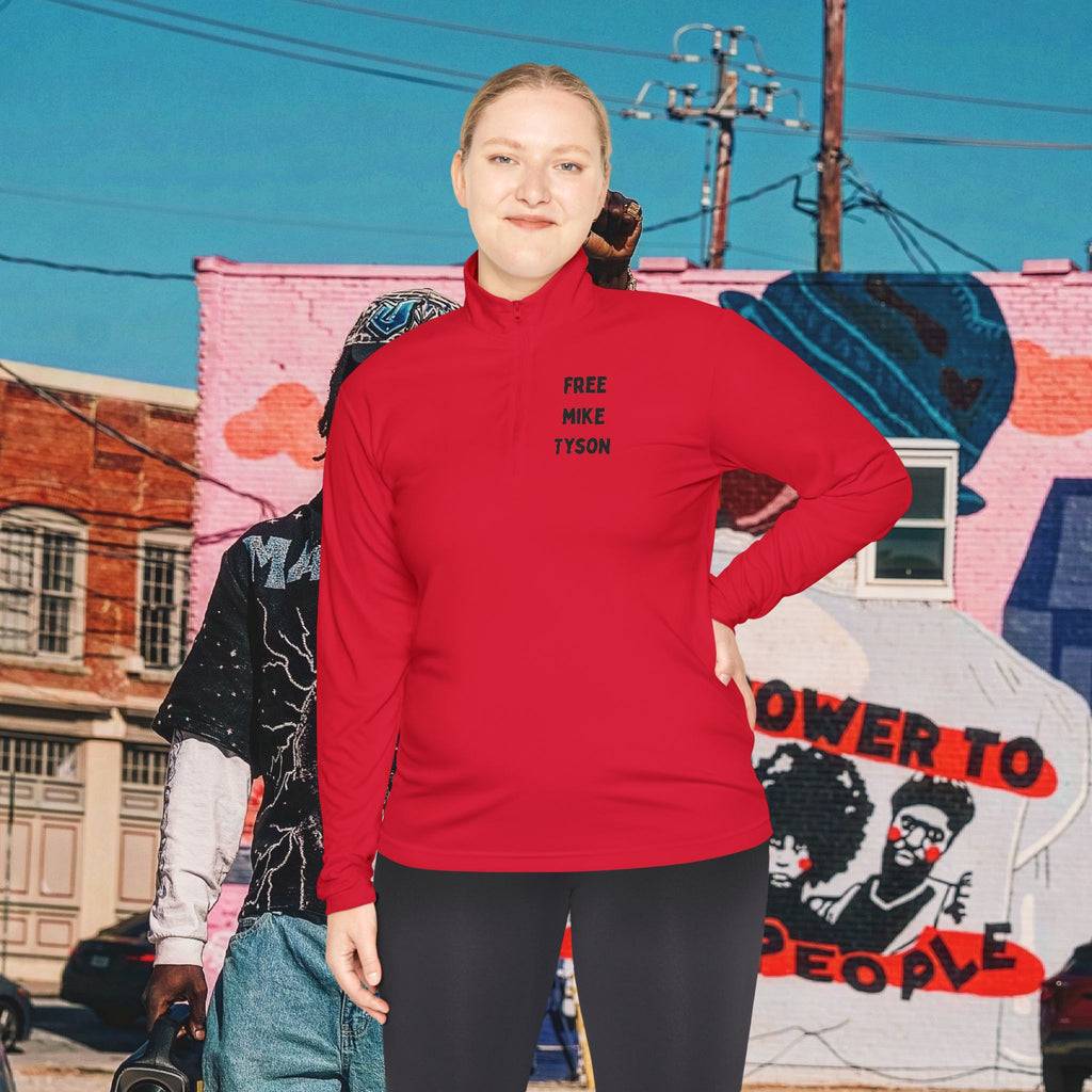 “FREE MIKE TYSON” Unisex Quarter-Zip Pullover