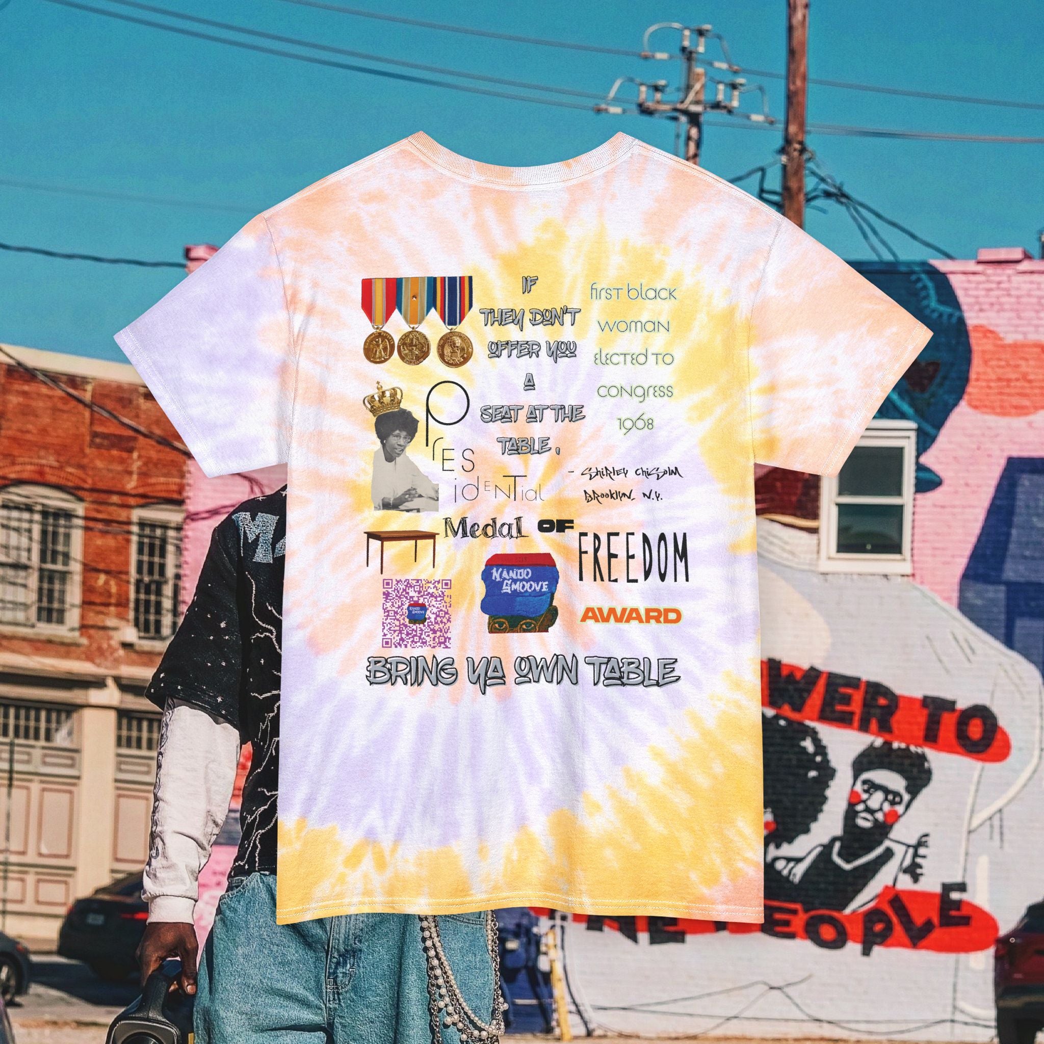 Unisex Tie Dye Shirley Chisholm  Tee