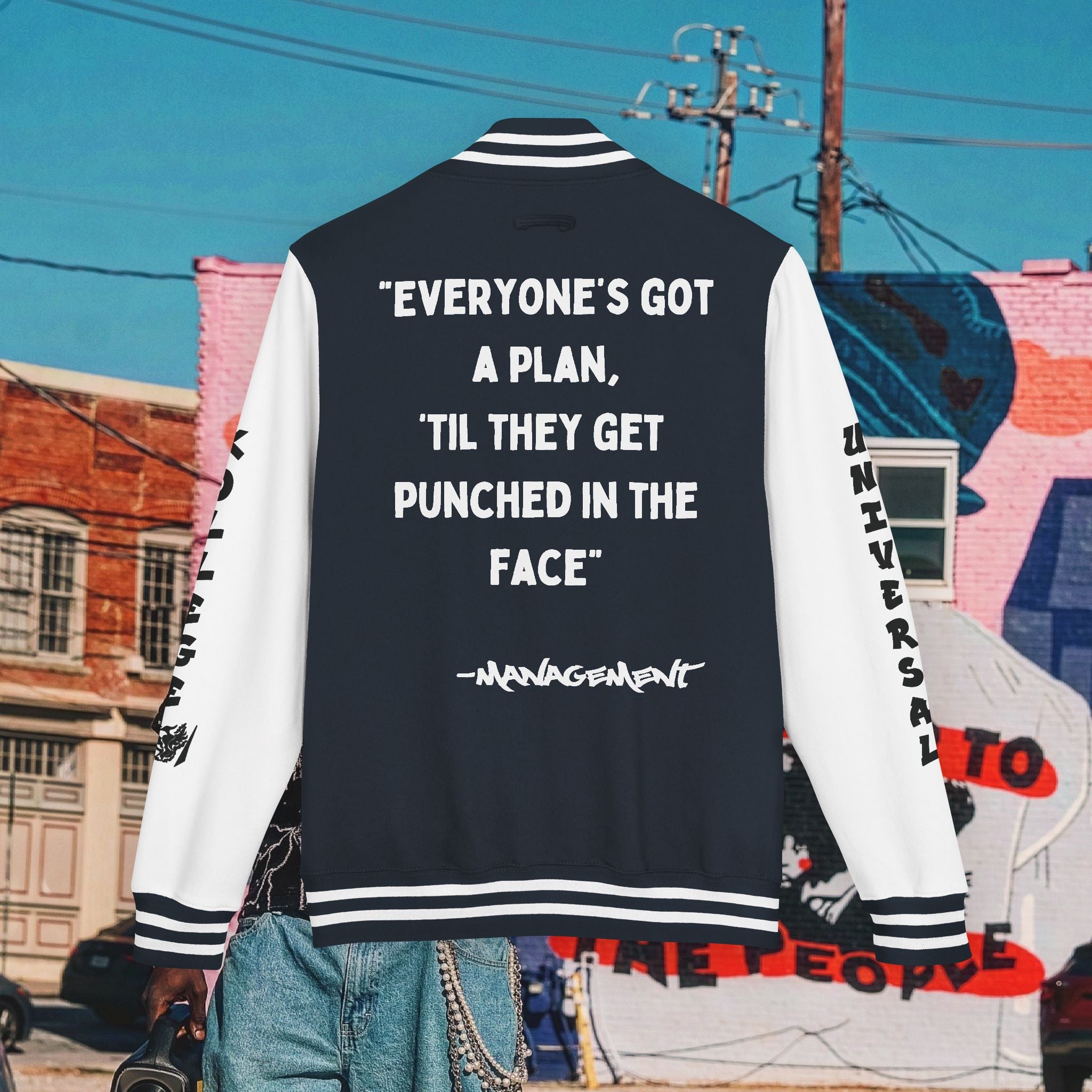 “FREE MIKE TYSON” Unisex Heavyweight Letterman Jacket