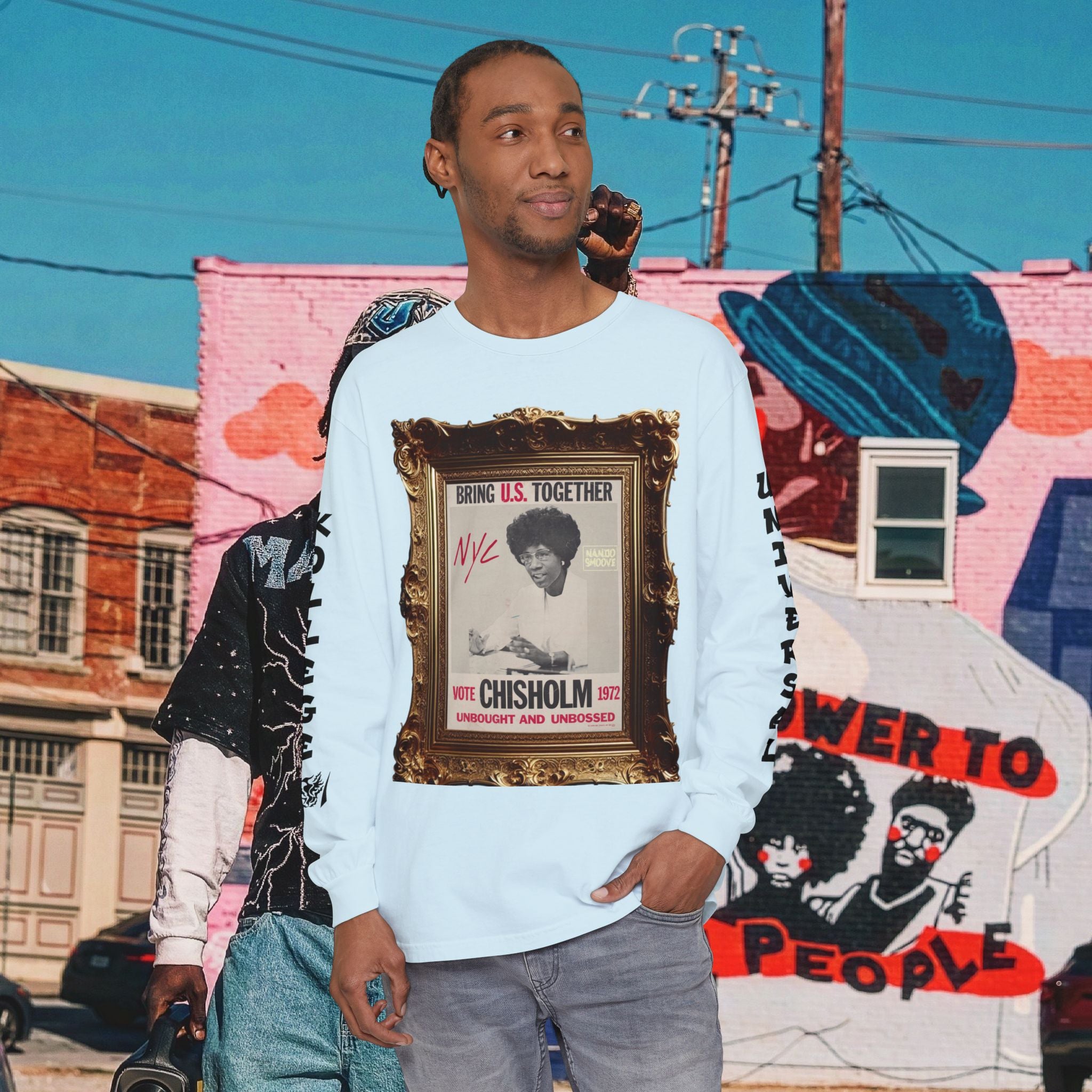 Shirley Chisholm Unisex Garment-dyed Long Sleeve T-Shirt