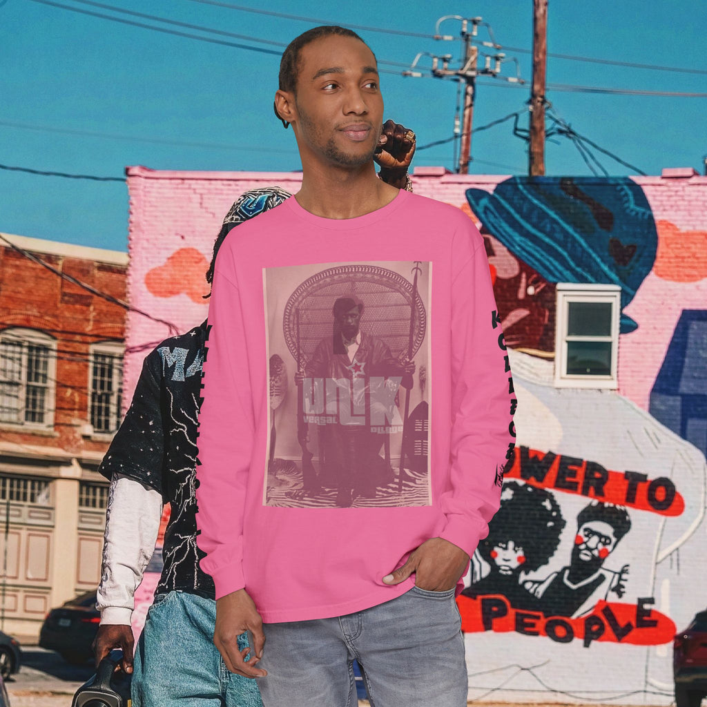 Huey P. Newton Universal Kollege Unisex Garment-dyed Long Sleeve T-Shirt