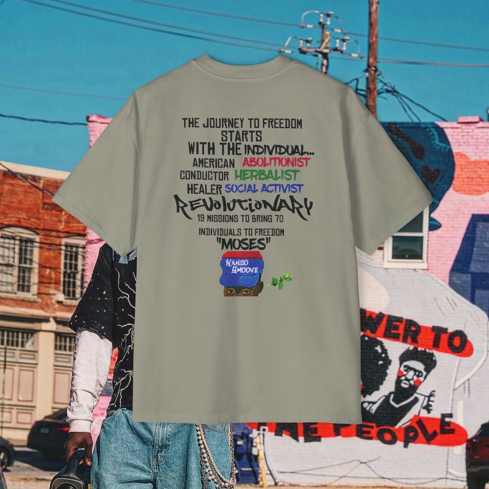 Harriet Tubman Men's Heavy Oversized “MinTee” Shirts
