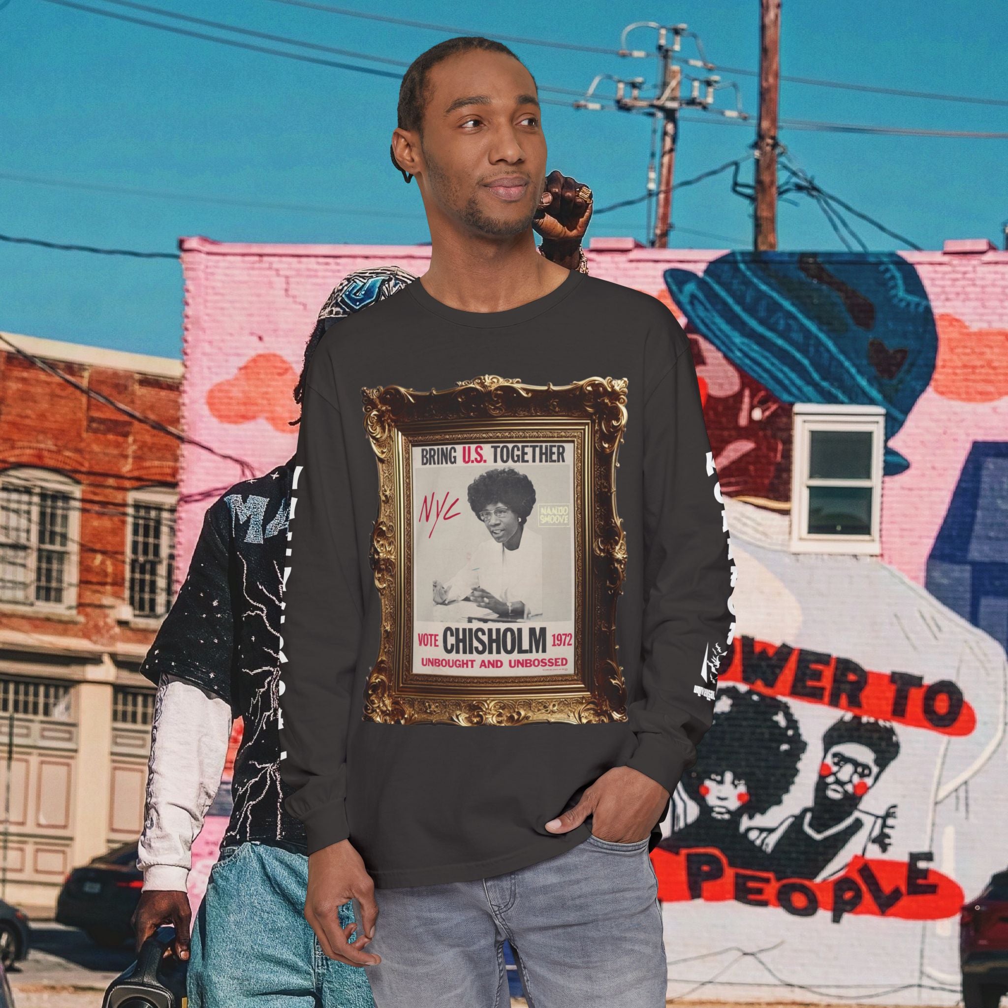 Shirley Chisholm Unisex Garment-dyed Long Sleeve T-Shirt