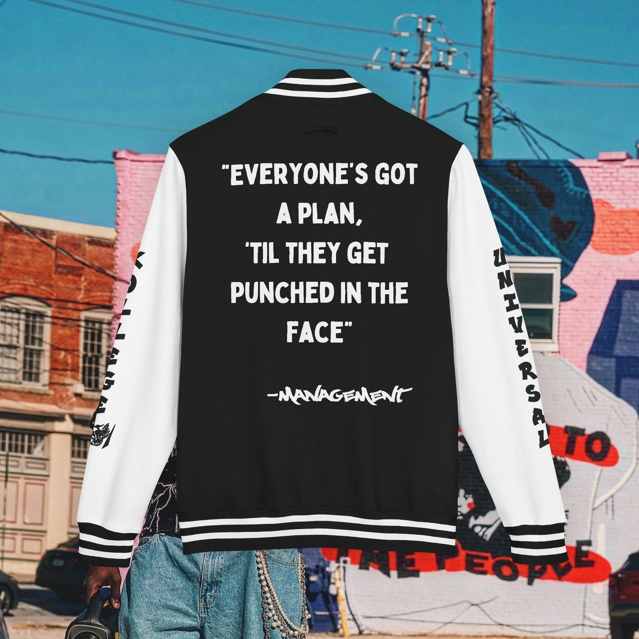 “FREE MIKE TYSON” Unisex Heavyweight Letterman Jacket