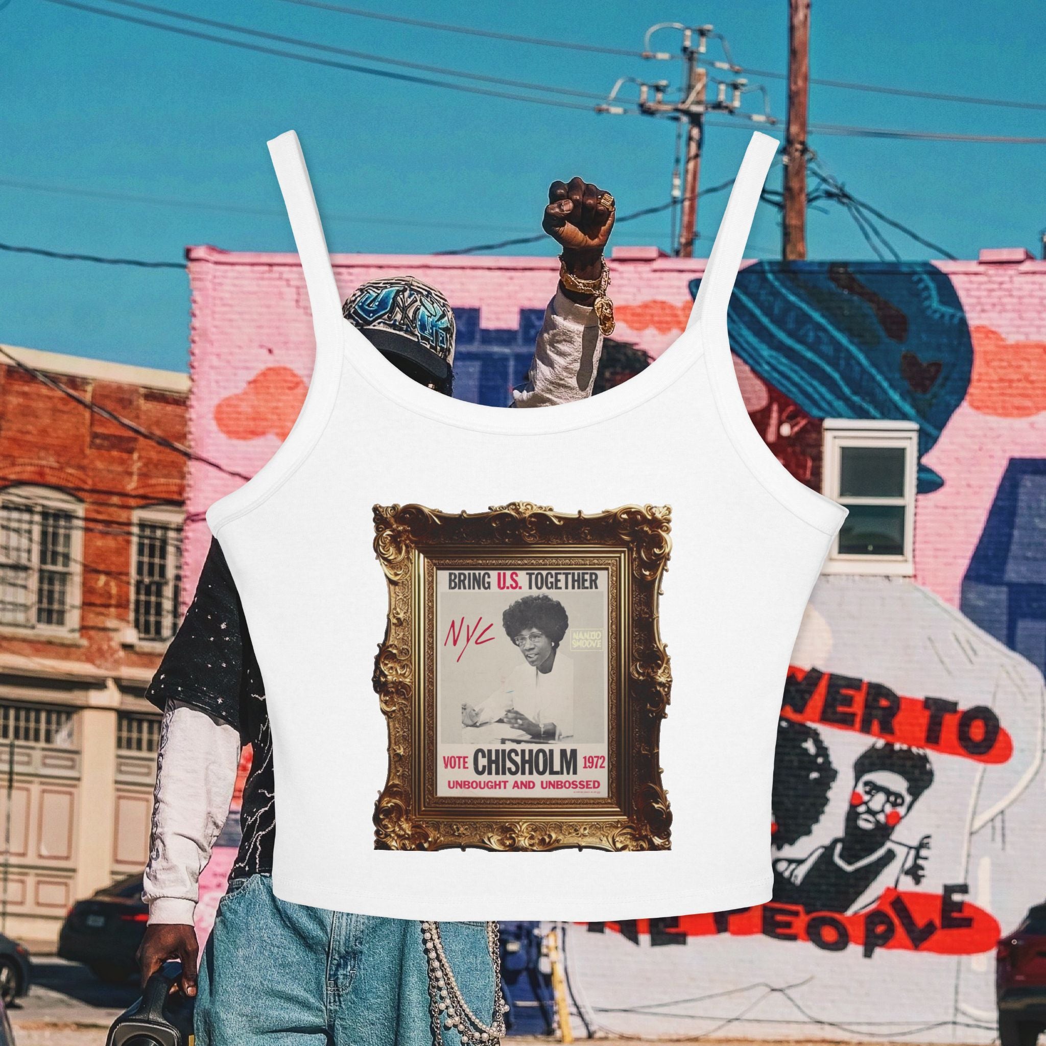 Shirley Chisholm Women's Spaghetti Strap Tank Top