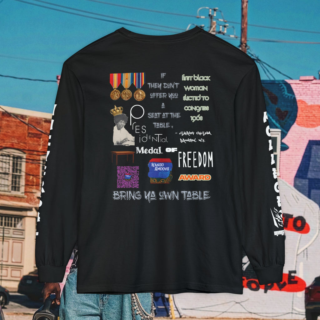 Shirley Chisholm Unisex Garment-dyed Long Sleeve T-Shirt