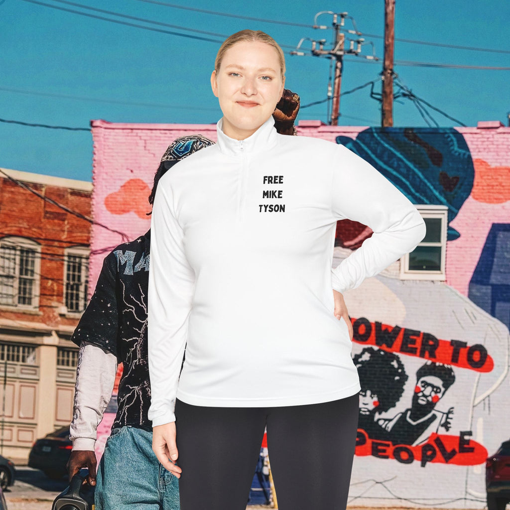 “FREE MIKE TYSON” Unisex Quarter-Zip Pullover