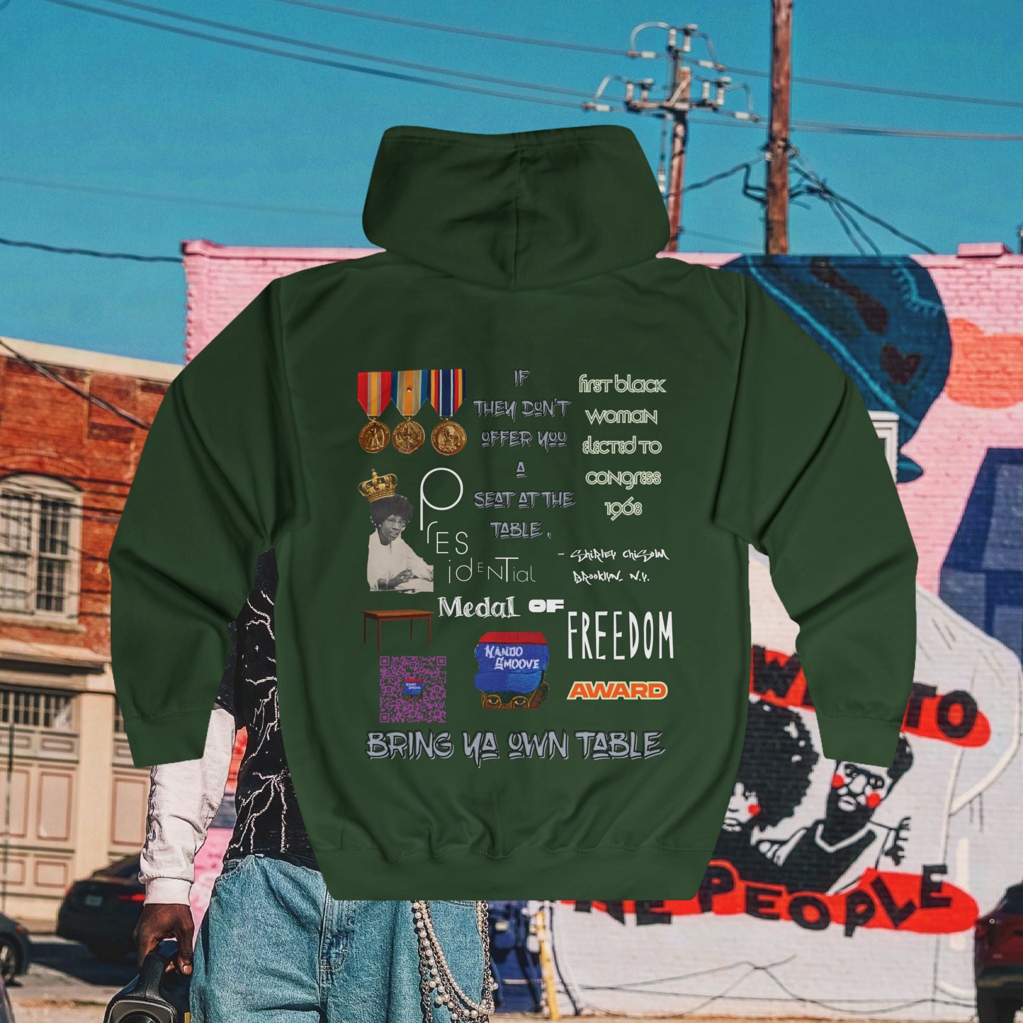 Shirley Chisholm Unisex Full Zip Hoodie