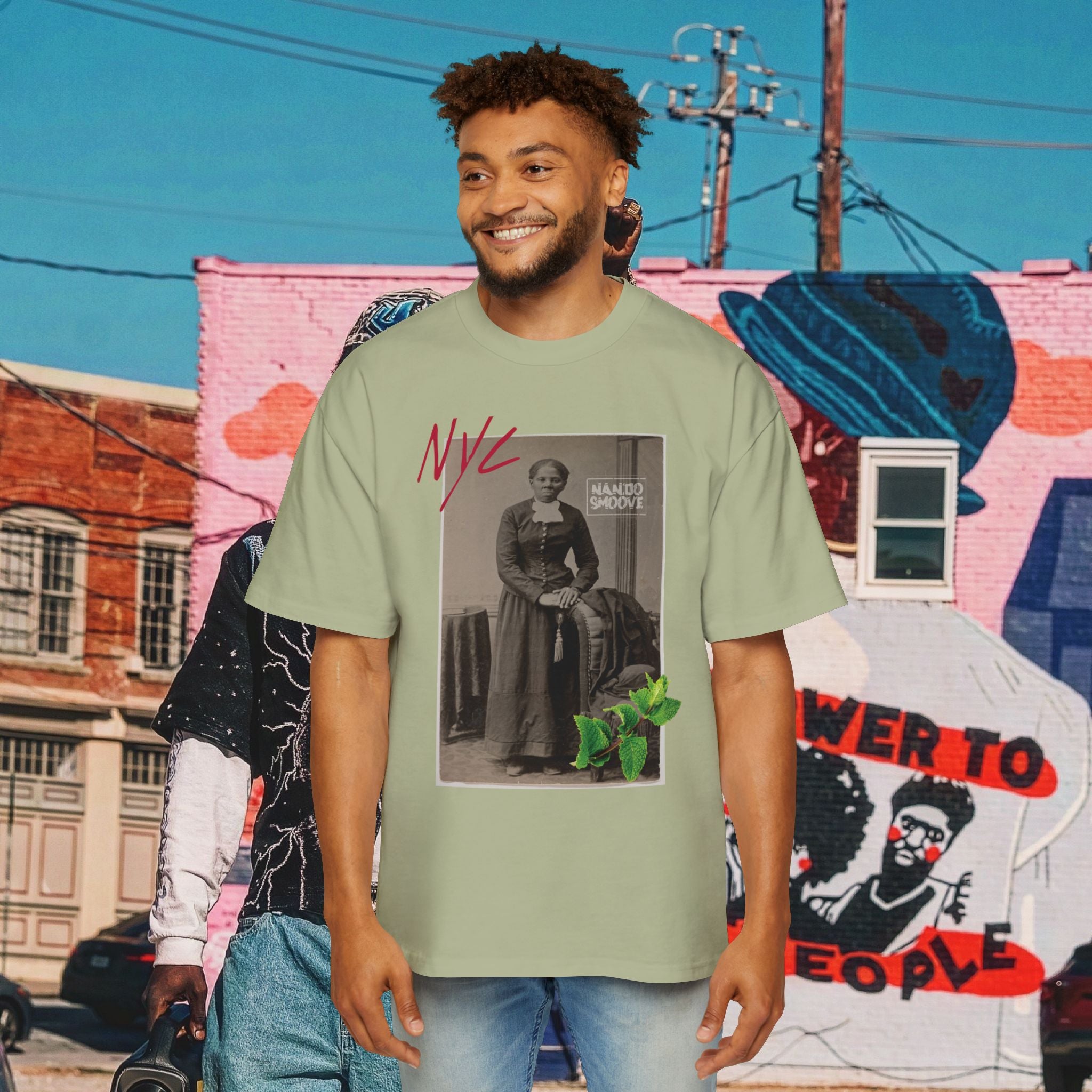 Harriet Tubman Men's Heavy Oversized “MinTee” Shirts