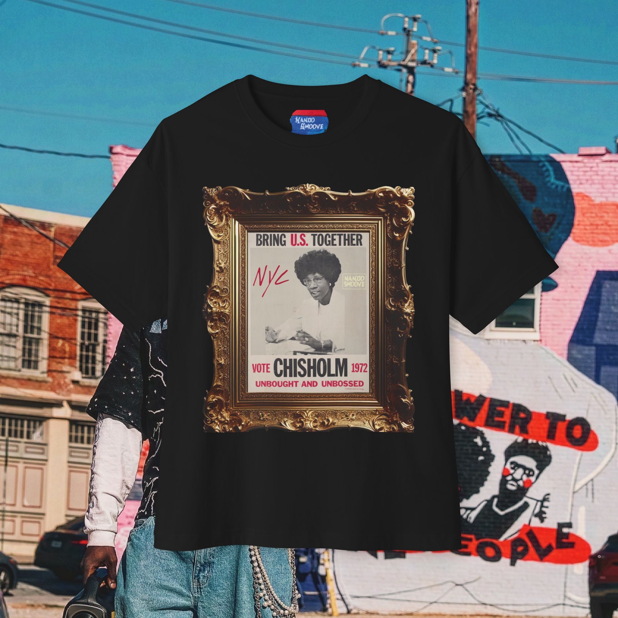 Shirley Chisholm Unisex Oversized Boxy Tee