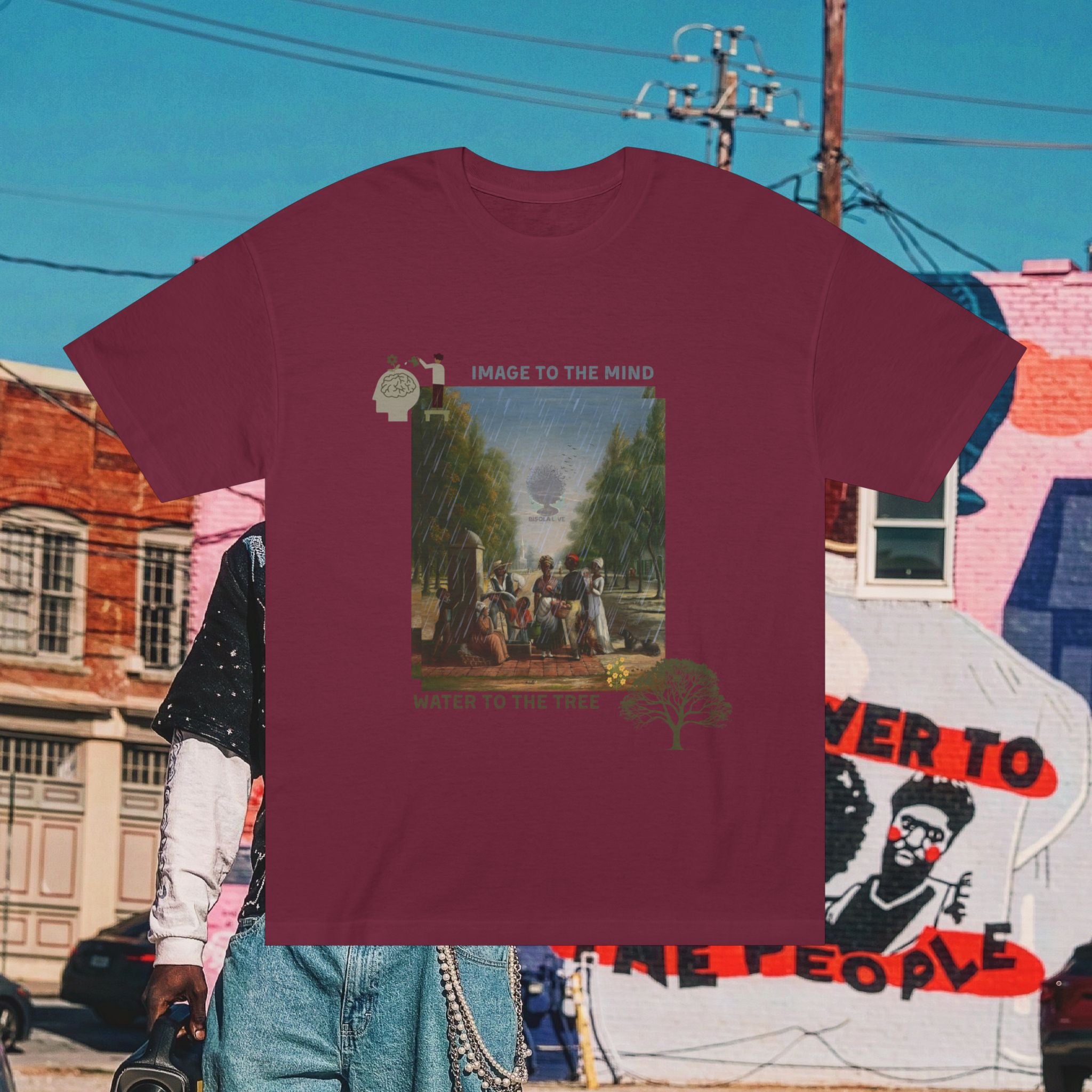 “Image to The Mind, Water to The Tree” Unisex Classic Tee