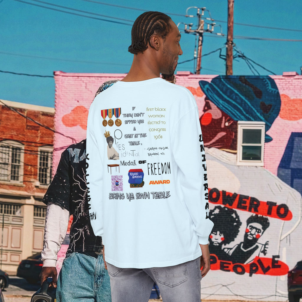 Shirley Chisholm Unisex Garment-dyed Long Sleeve T-Shirt