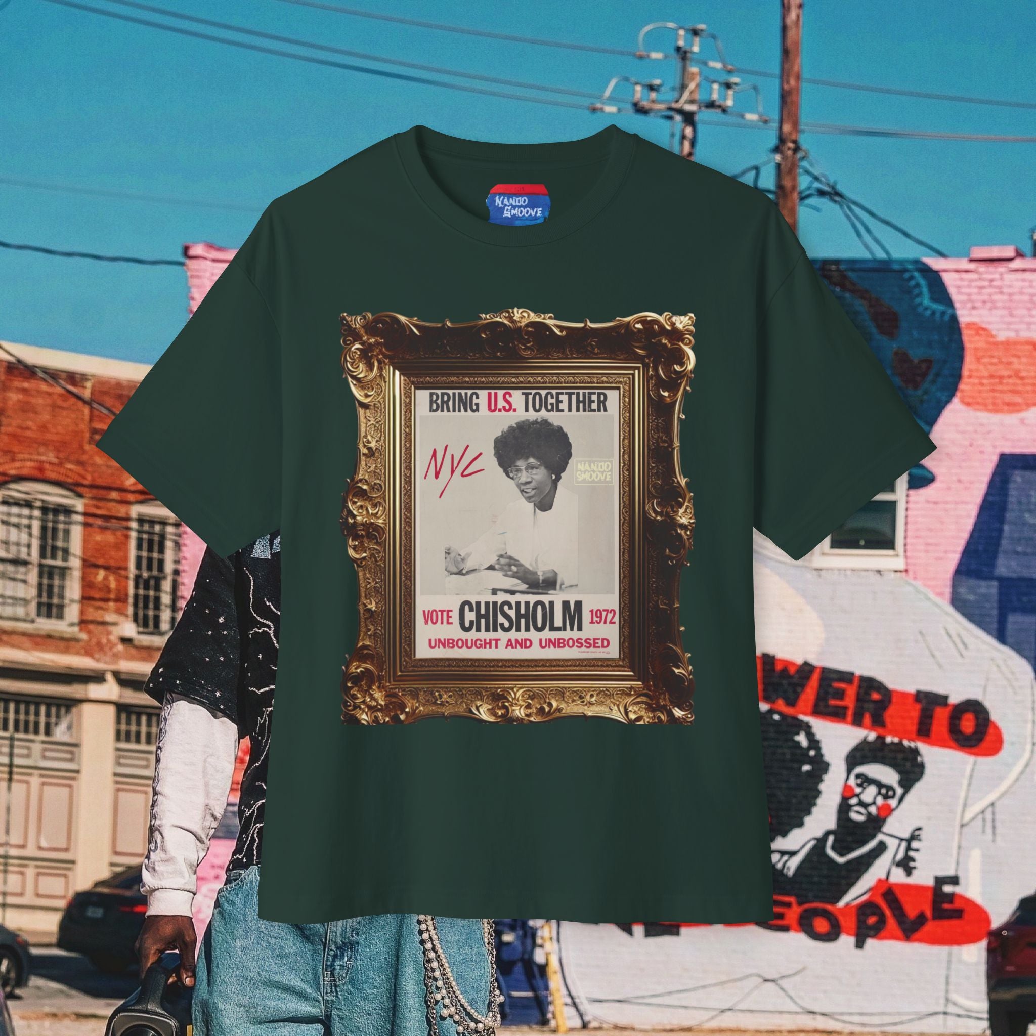 Shirley Chisholm Unisex Oversized Boxy Tee